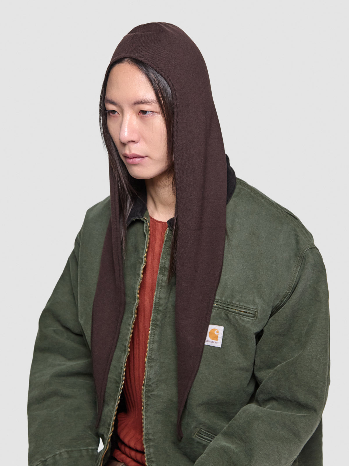 Head Scarf in Aubergine