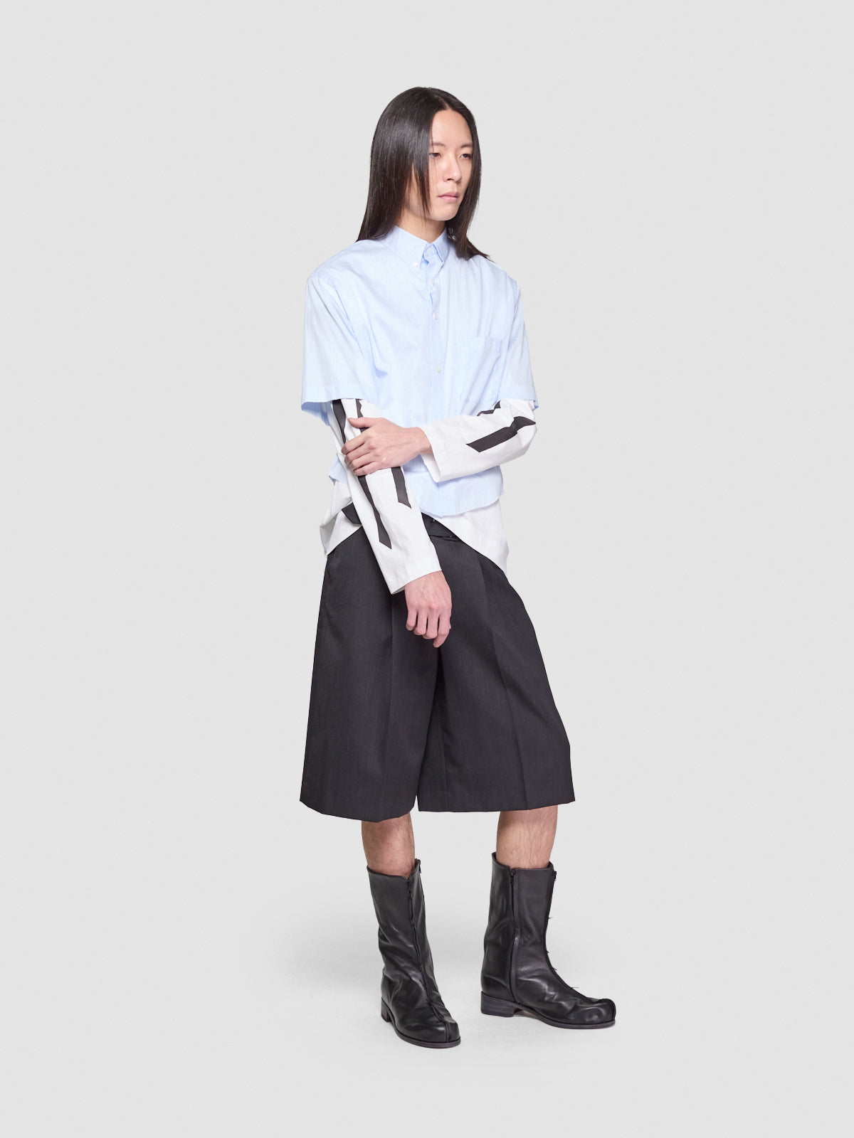 Short Sleeve Shirt in Ciel