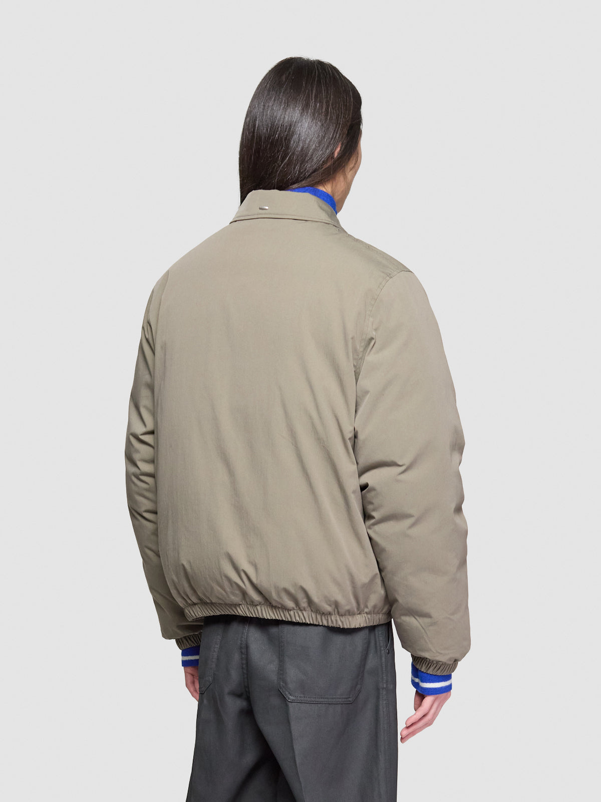 Avenue Cotton Nylon Puffa in Solaro Sage Tide