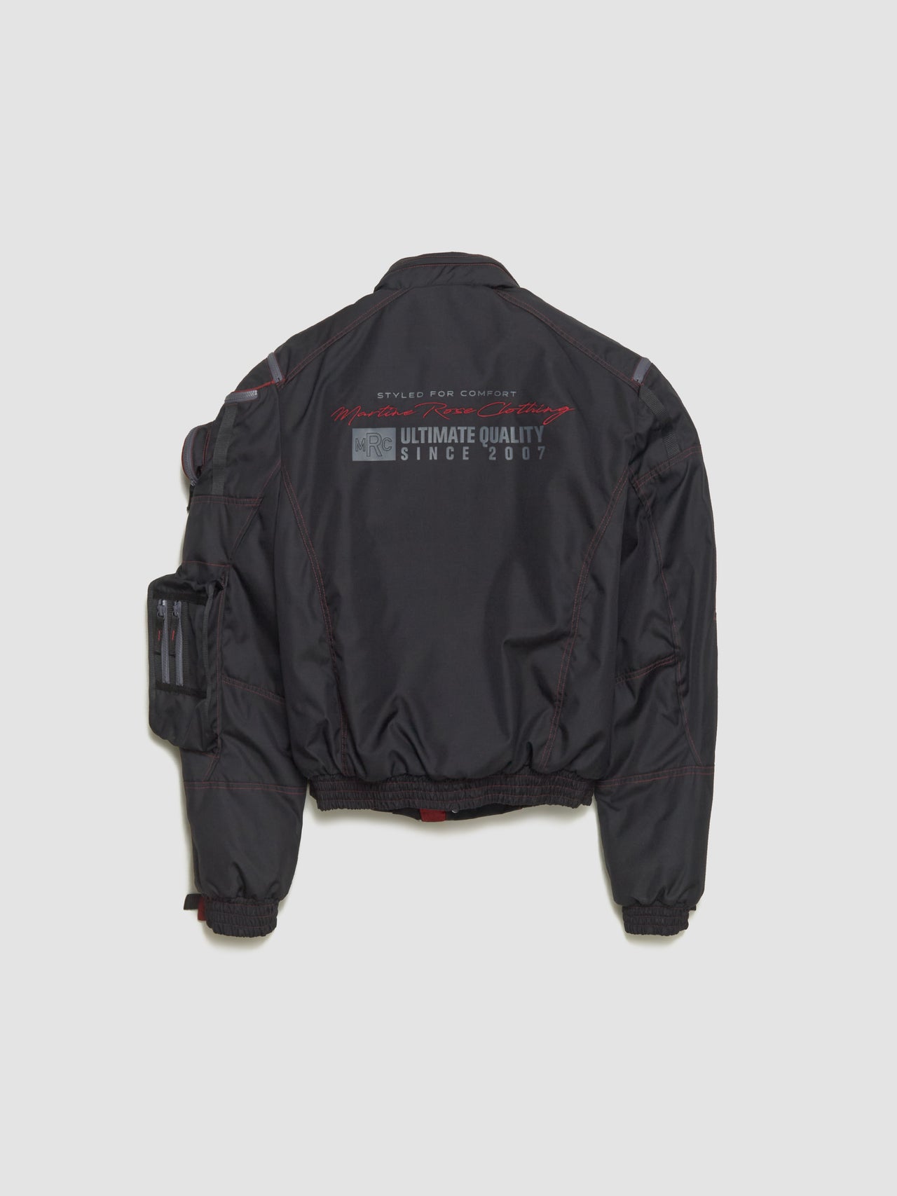 Bumbag Jacket in Black & Red