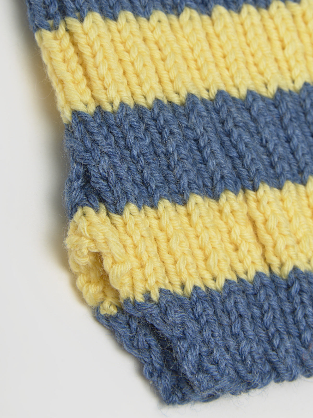 Balla Knitted Balaclava in Yellow & Blue