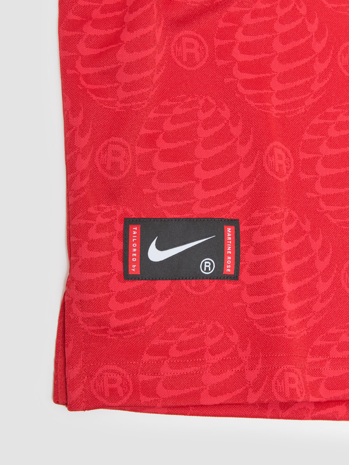 x Martine Rose Relaxed Jersey T-Shirt in University Red & White