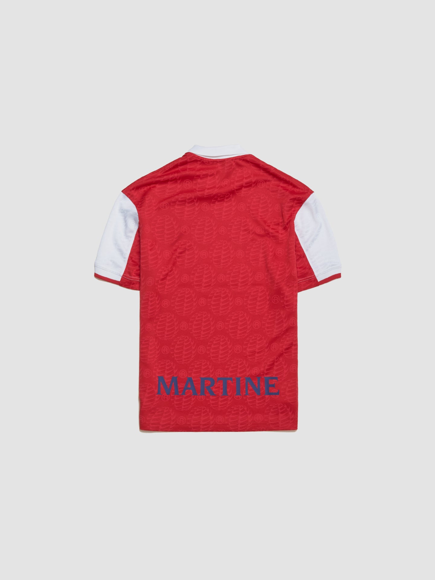 x Martine Rose Relaxed Jersey T-Shirt in University Red & White