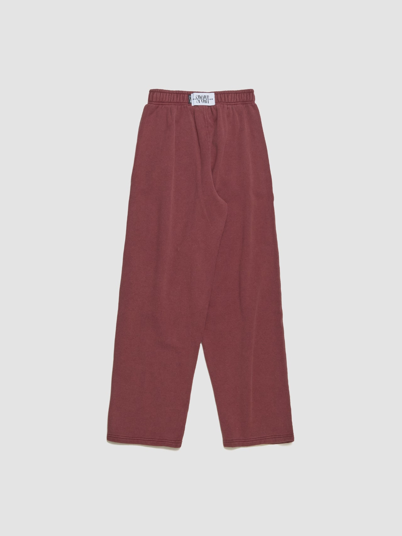 x Martine Rose Globus Fleece Pants in Team Crimson & Heather