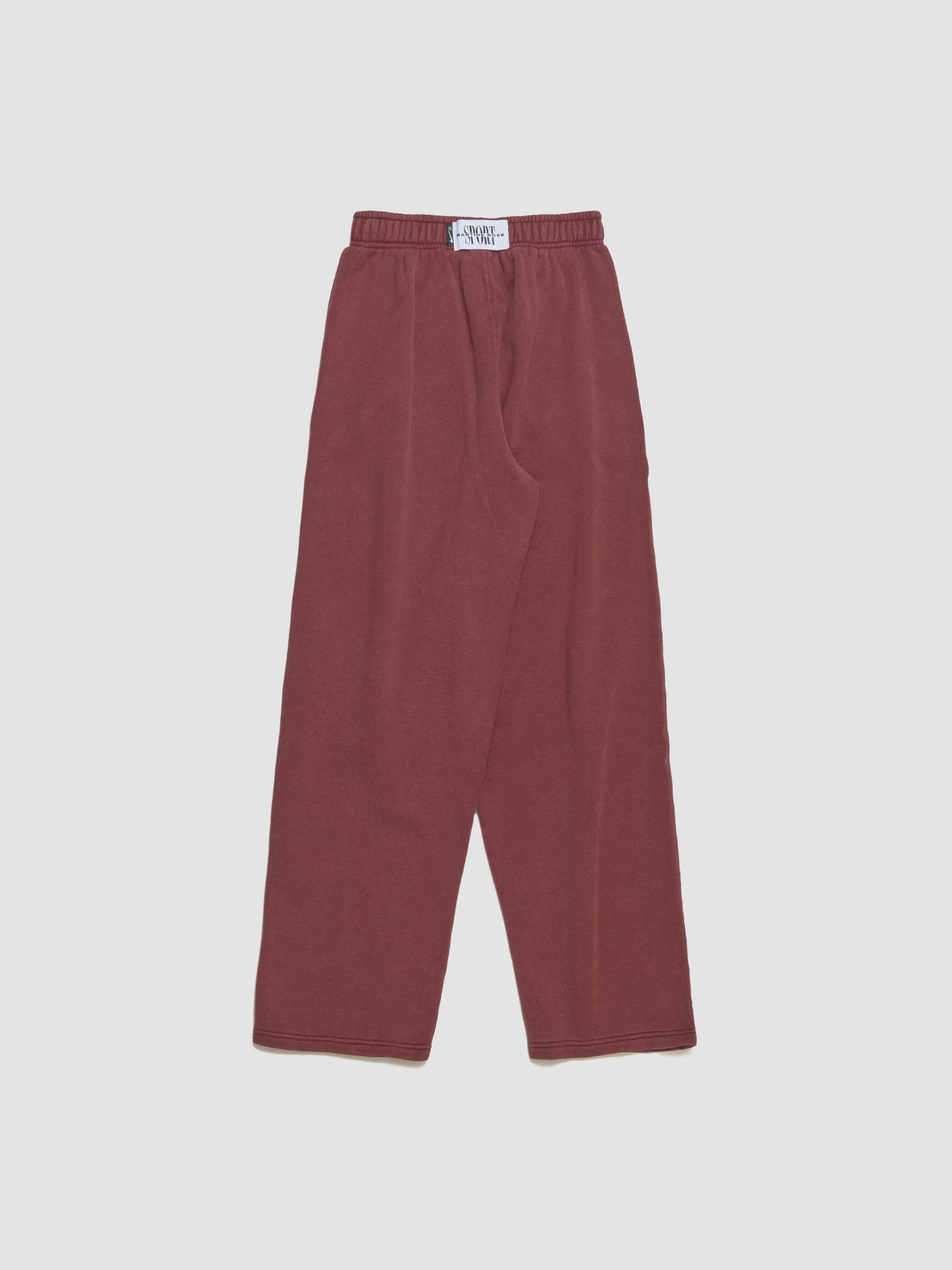 x Martine Rose Globus Fleece Pants in Team Crimson & Heather