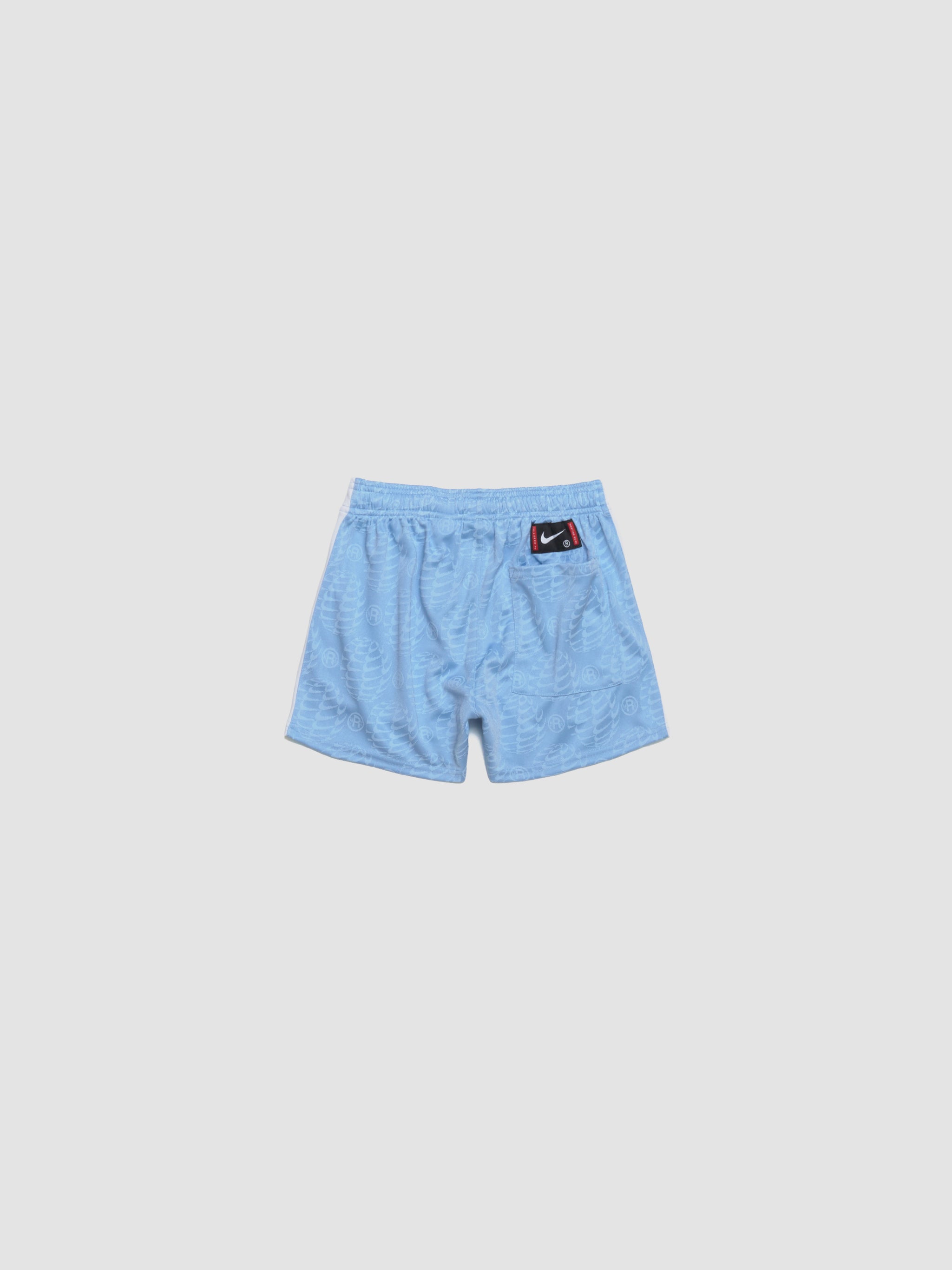x Martine Rose Jersey Shorts in Psychic Blue & White