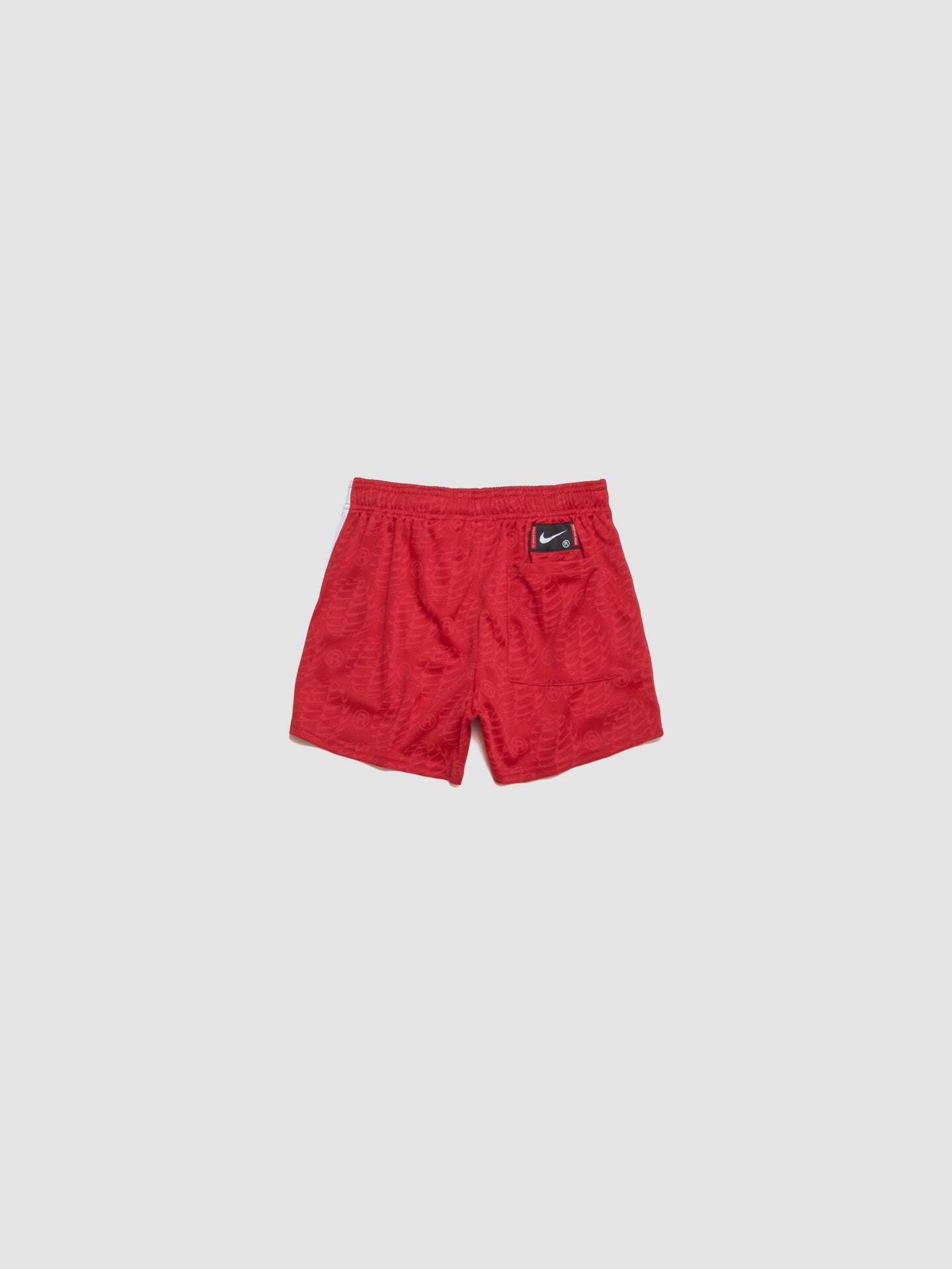 x Martine Rose Jersey Shorts in University Red & White