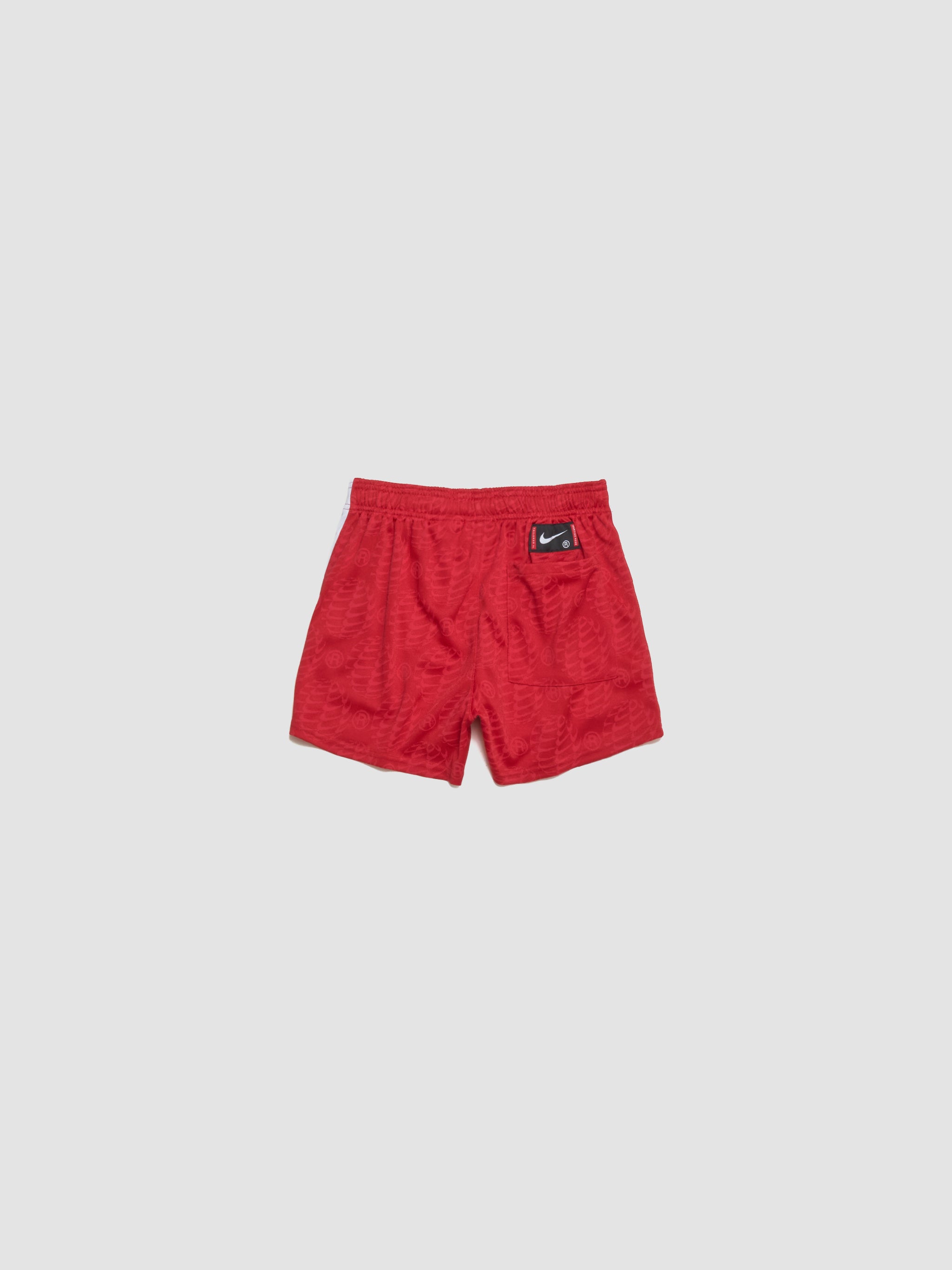 x Martine Rose Jersey Shorts in University Red & White