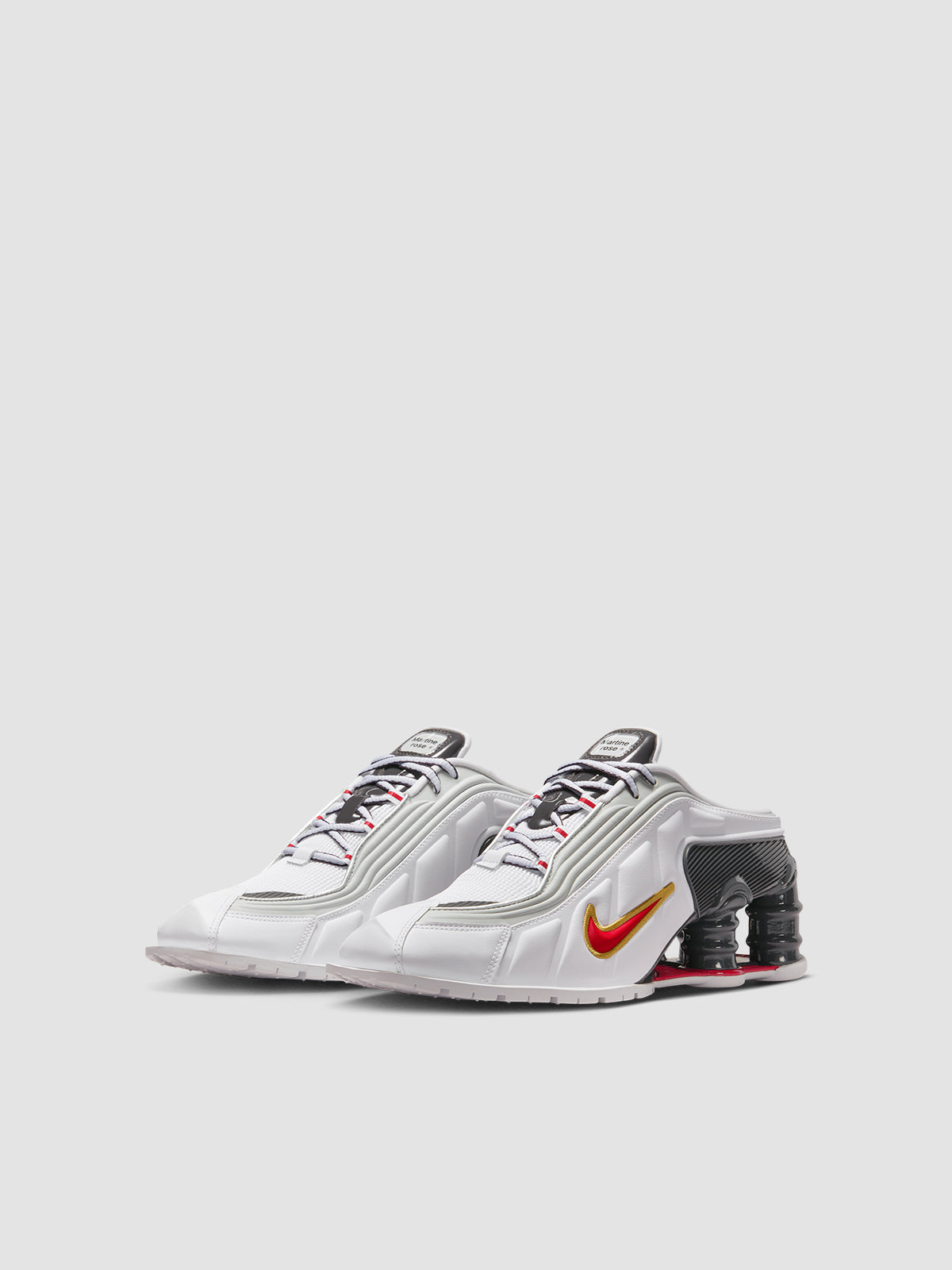 x Martine Rose WMNS Shox MR4 Sneaker in White & Varsity Red