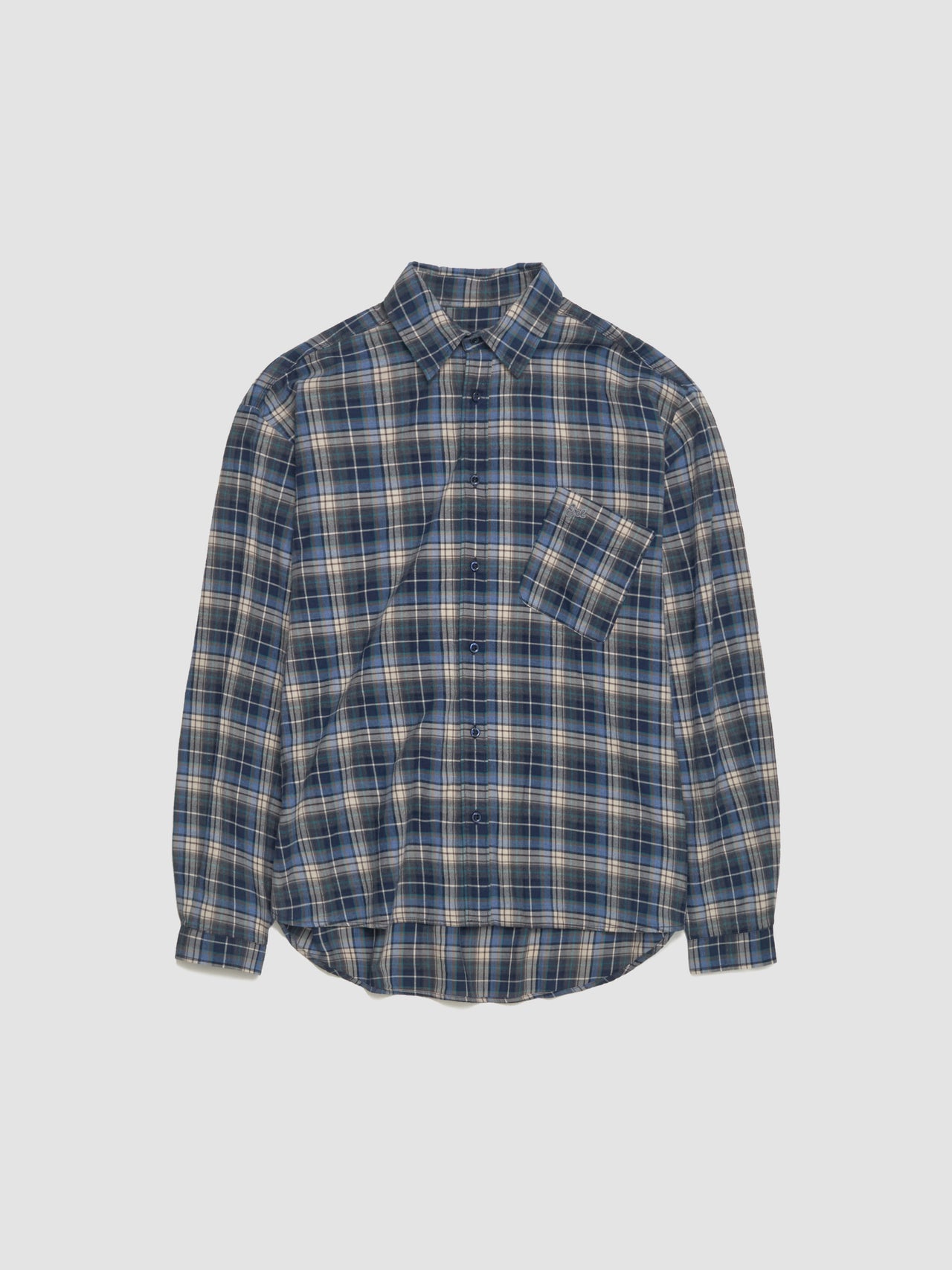 Plaid Woven Shirt in Blue