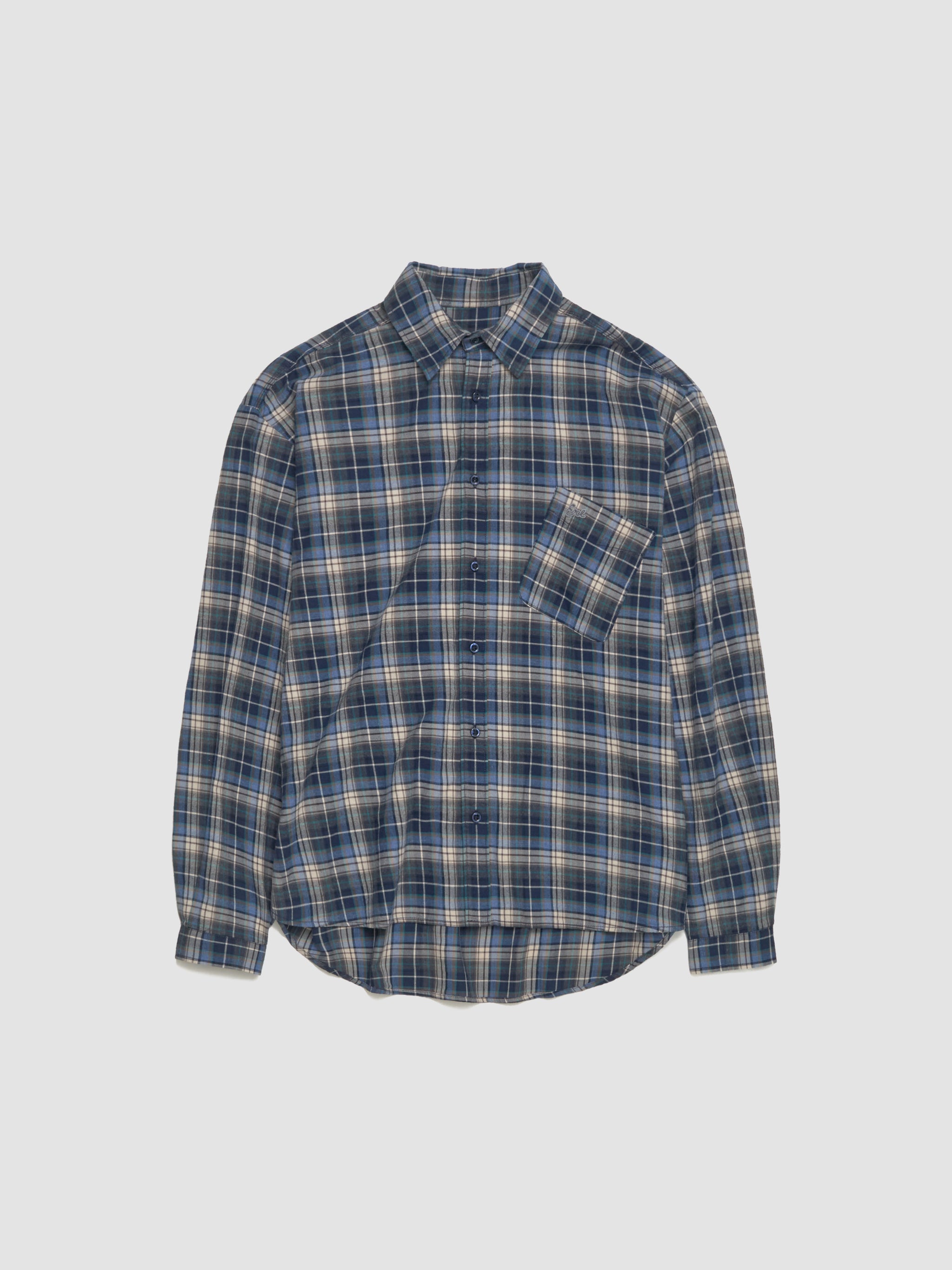 Plaid Woven Shirt in Blue