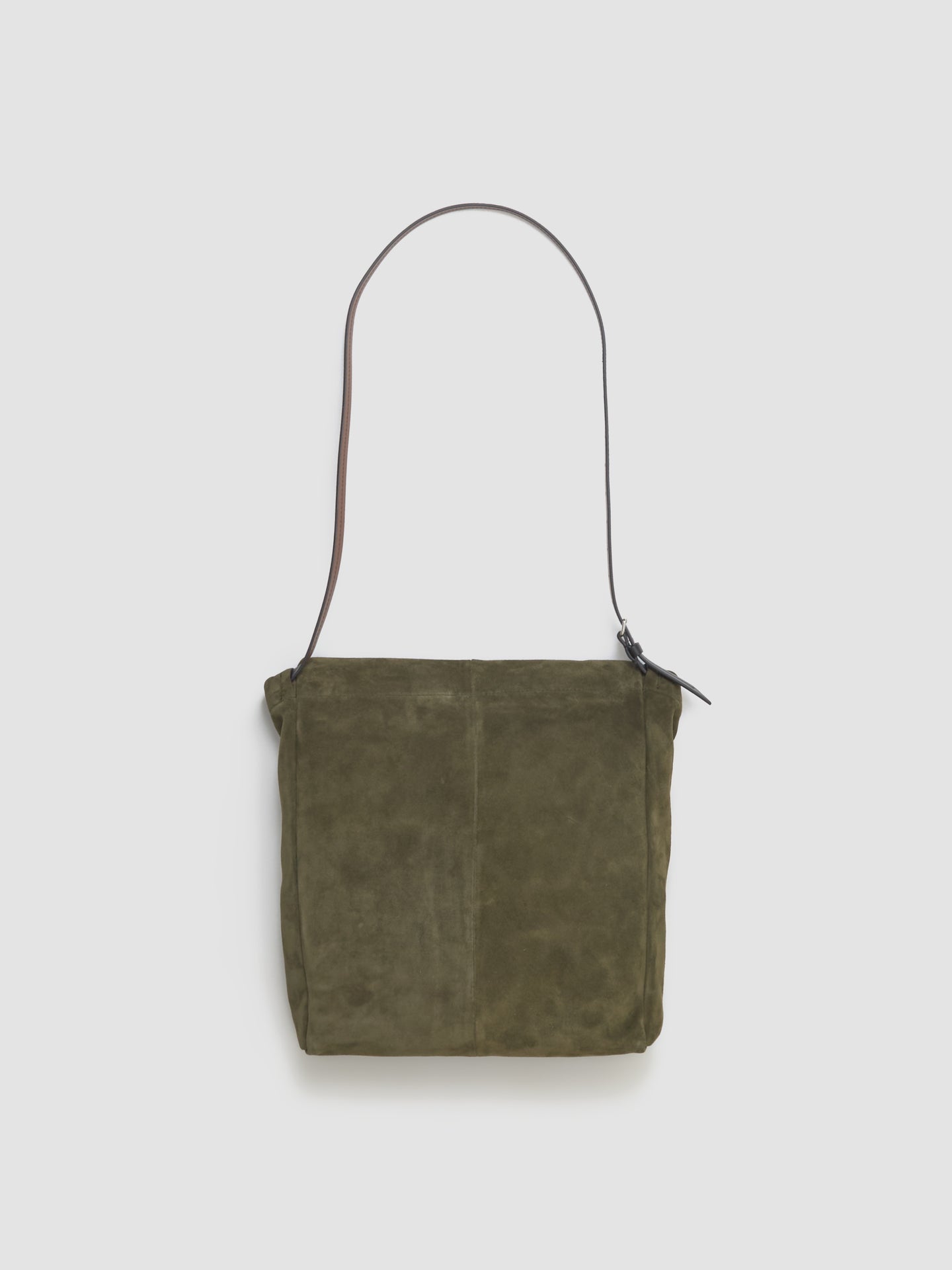 Small Hobo Bag with Drawstring in Khaki