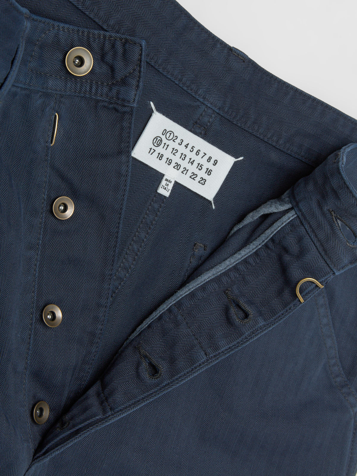 5-Pocket Pants in Stone Wash Blue