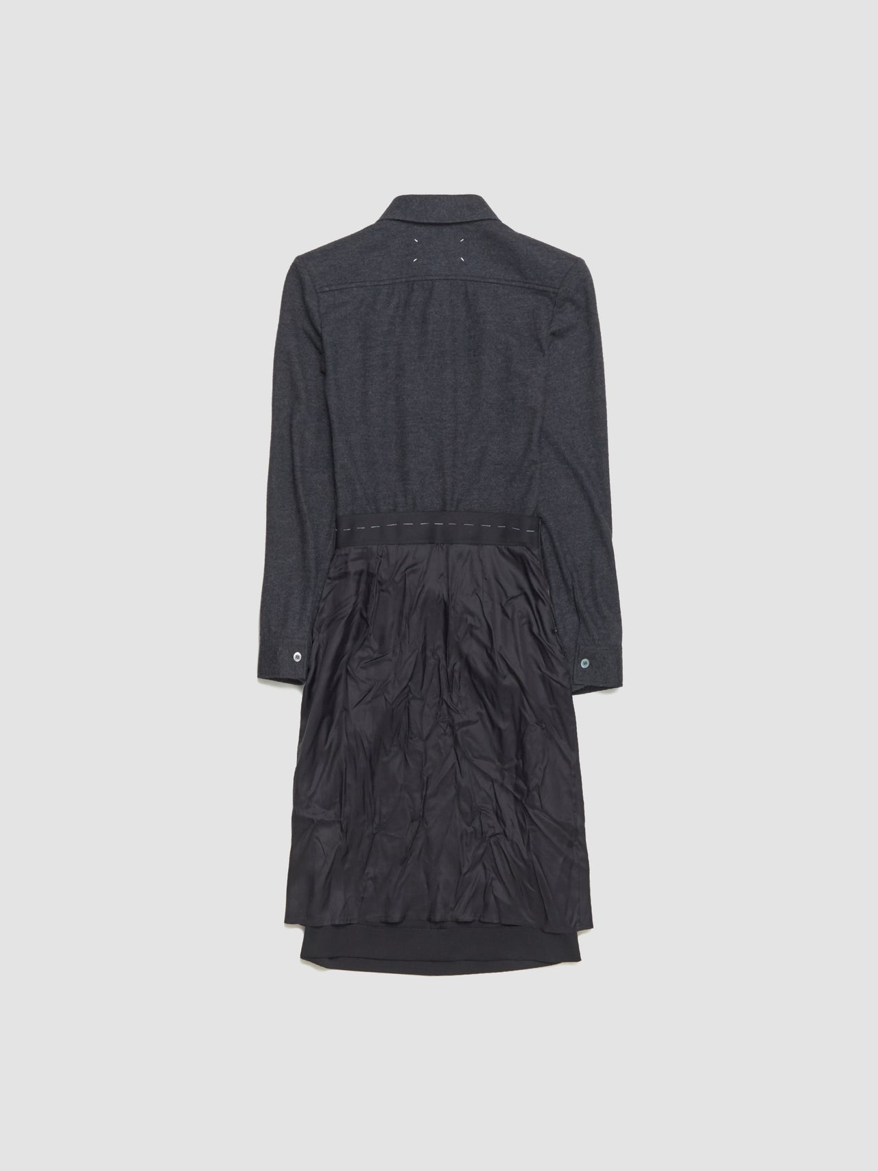 Midi Dress in Melange Carbon & Black