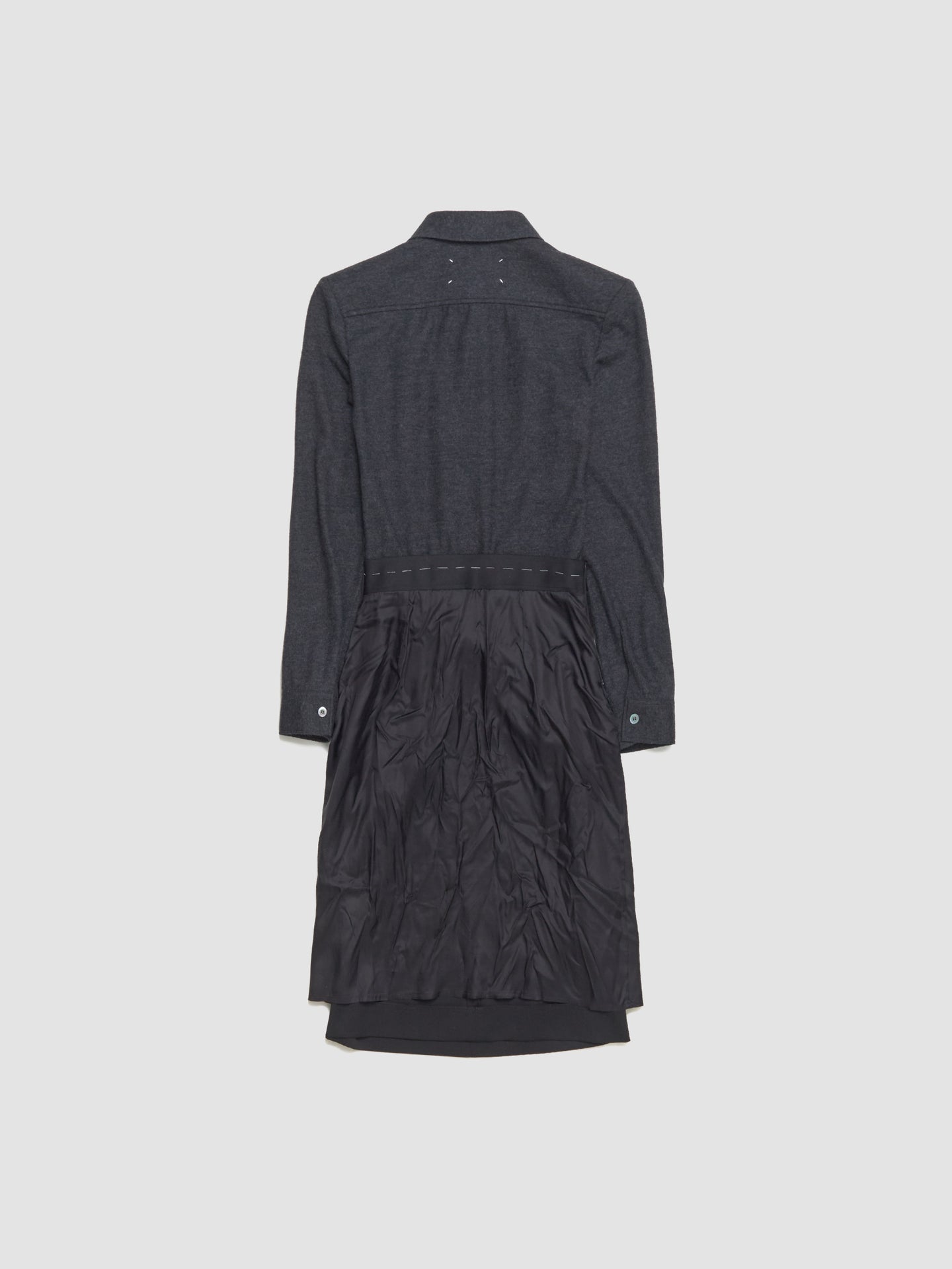 Midi Dress in Melange Carbon & Black