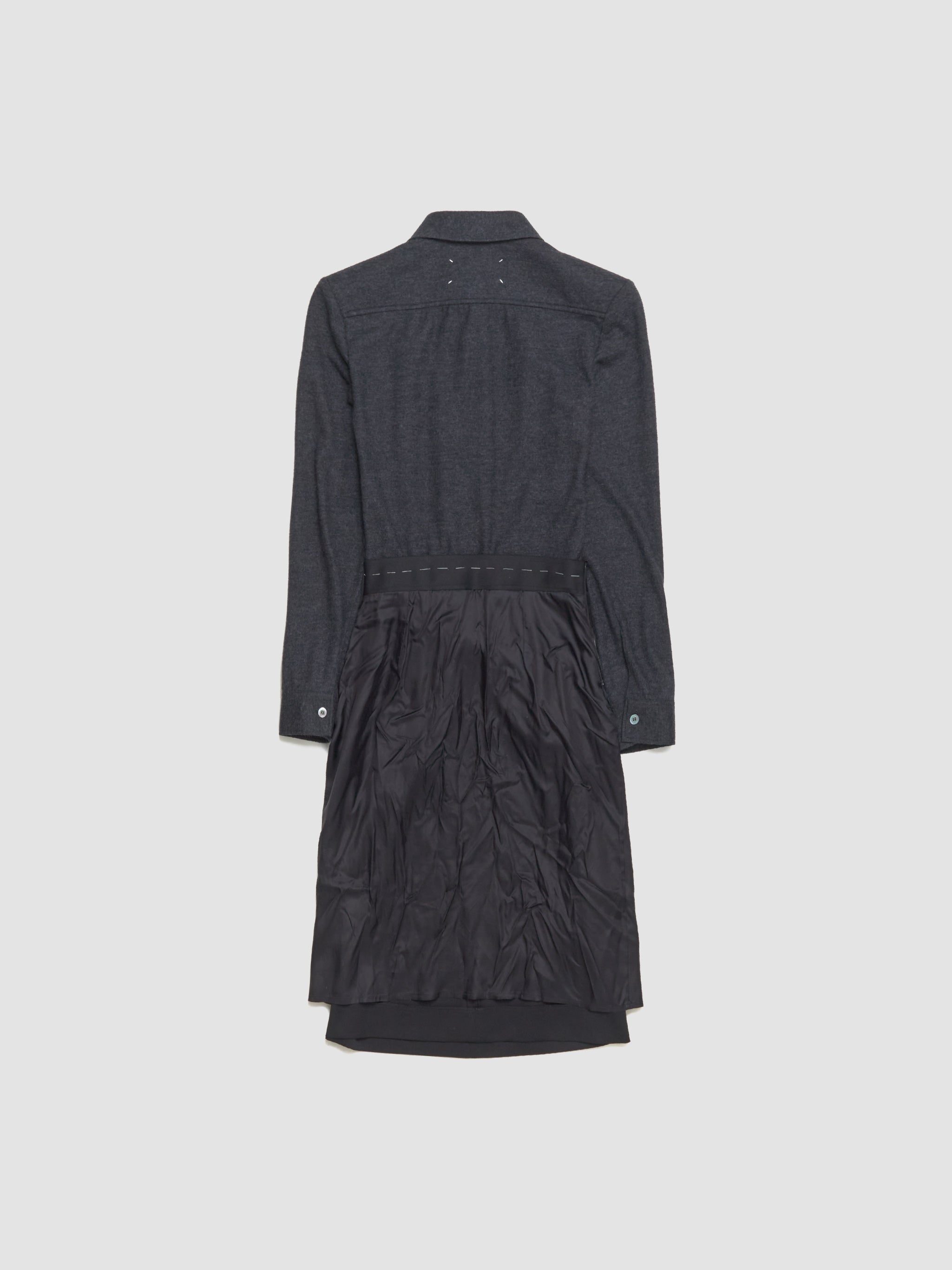Midi Dress in Melange Carbon & Black