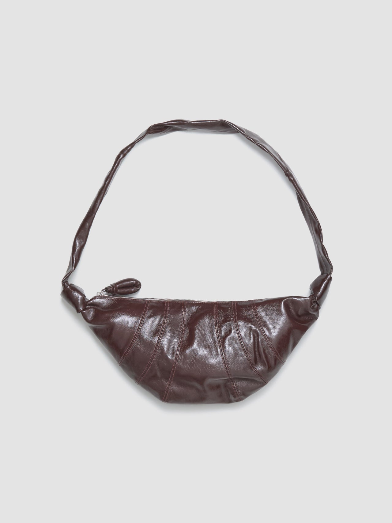 Medium Croissant Bag in Chocolate Fondant