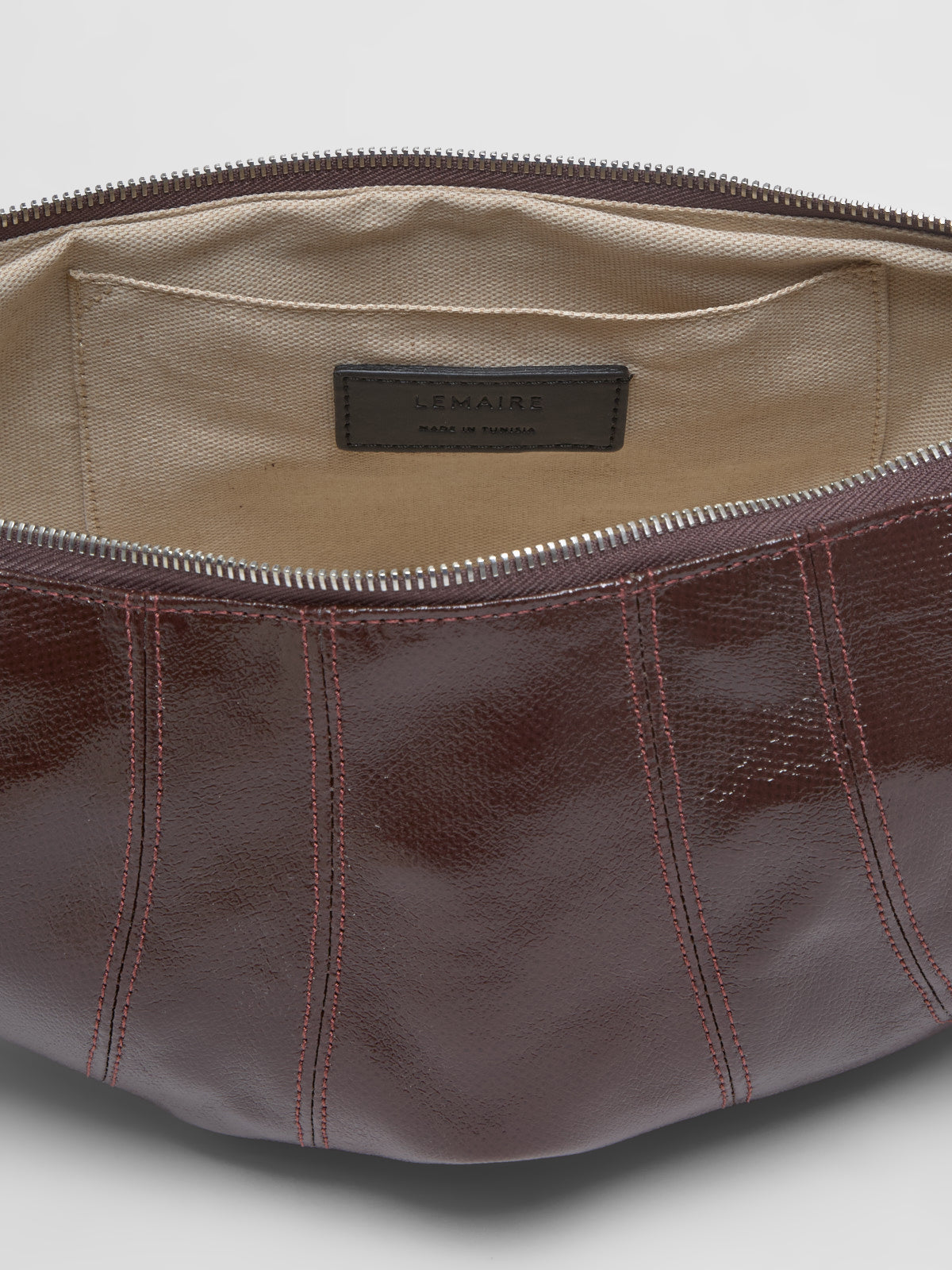 Medium Croissant Bag in Chocolate Fondant