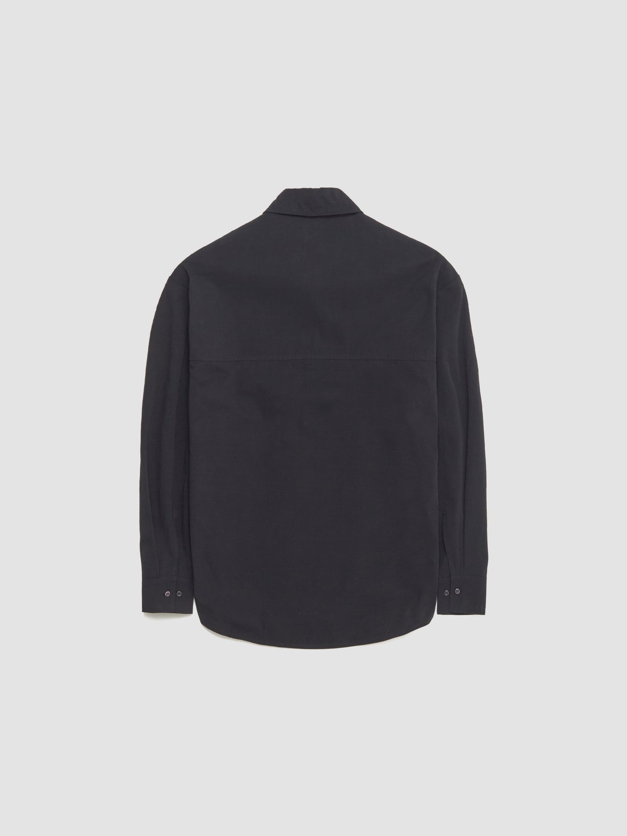 Trino Shirt in Black Fine Poplin