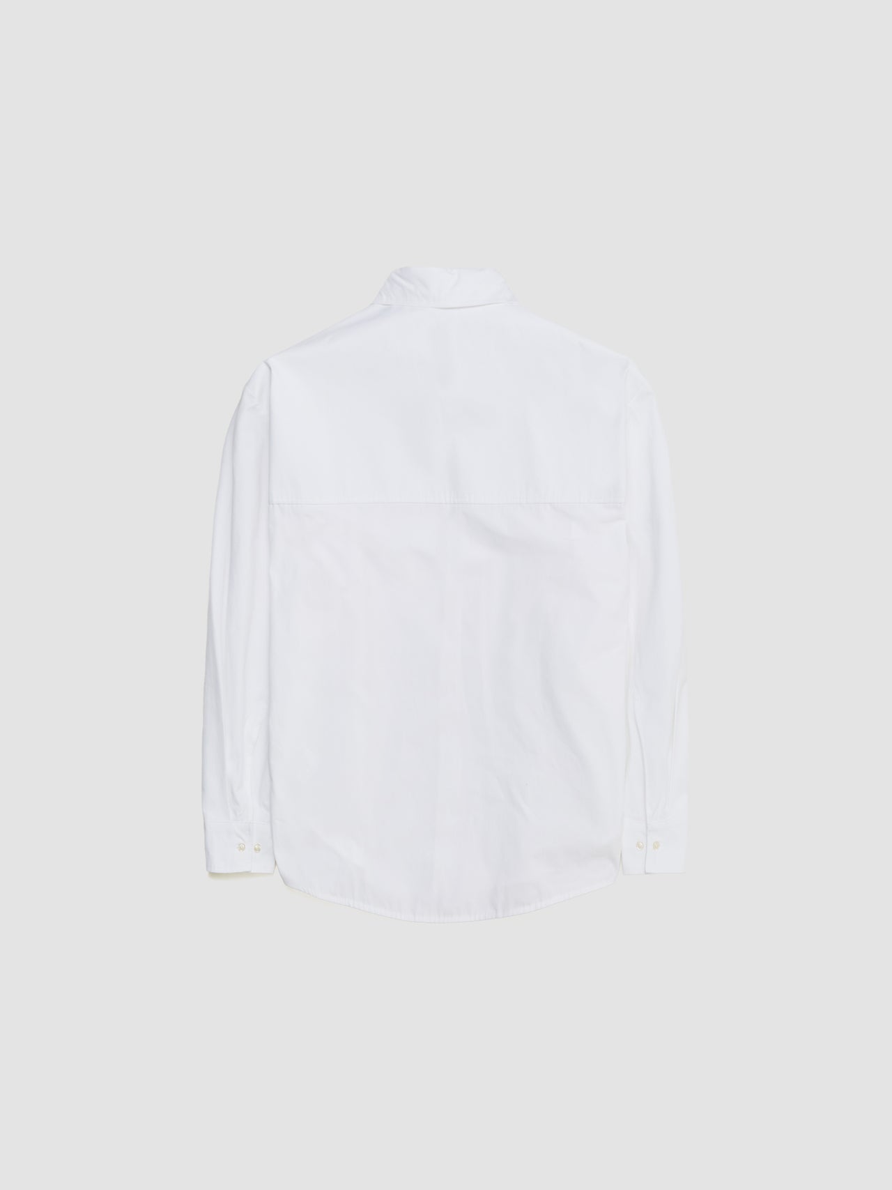 Trino Shirt in White Fine Poplin