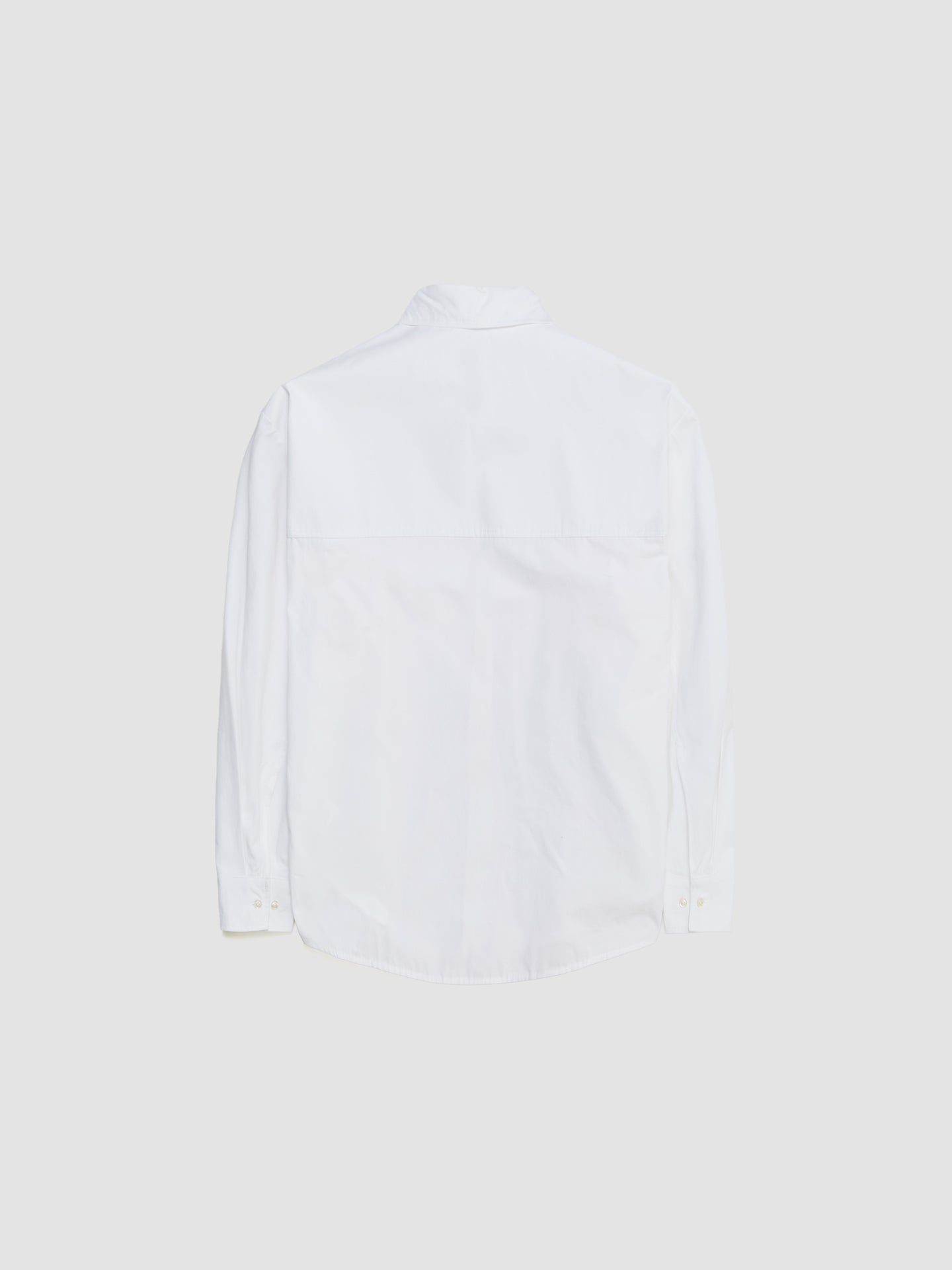 Trino Shirt in White Fine Poplin