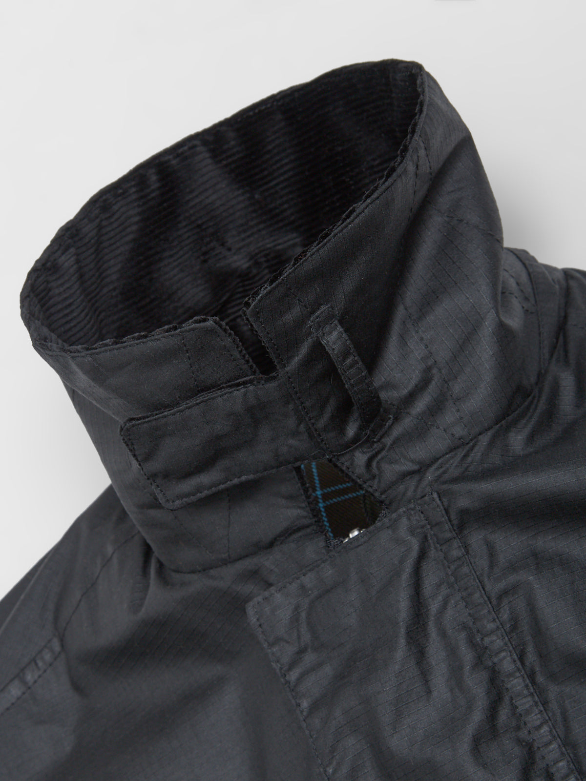 Waxed Ripstop Leisure Jacket in Black