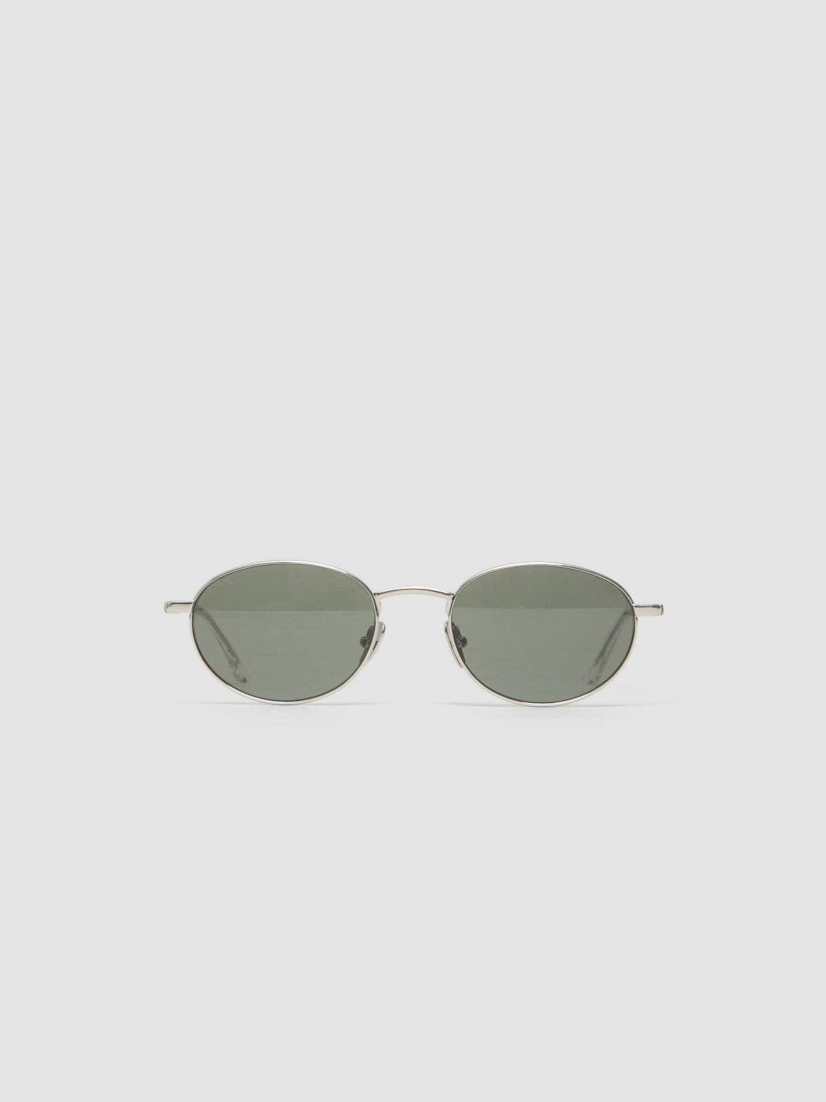 The Cruz Sunglasses in Silver & Green
