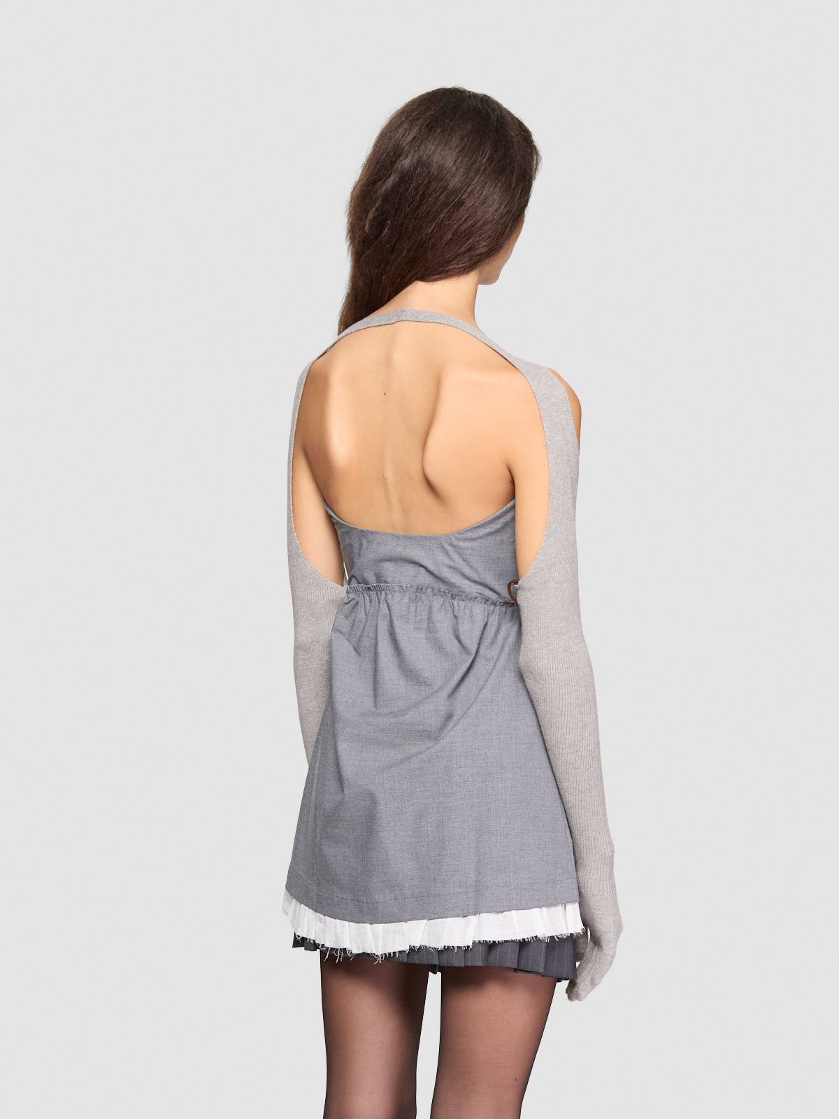 Candi Mini Dress in Grey