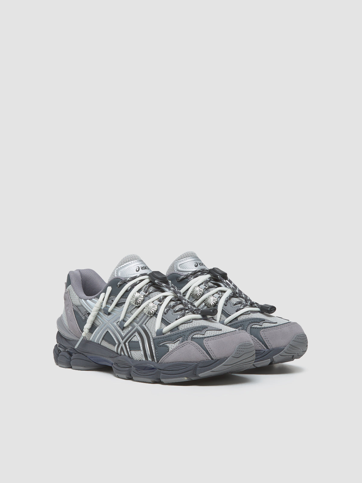 x TOGA ARCHIVES GEL-CUMULUS 16 TG Sneaker in Grey & Black Pure Silver