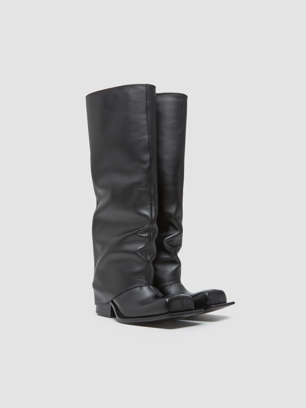 Havva Chunky Heel Trouser Boots in Black