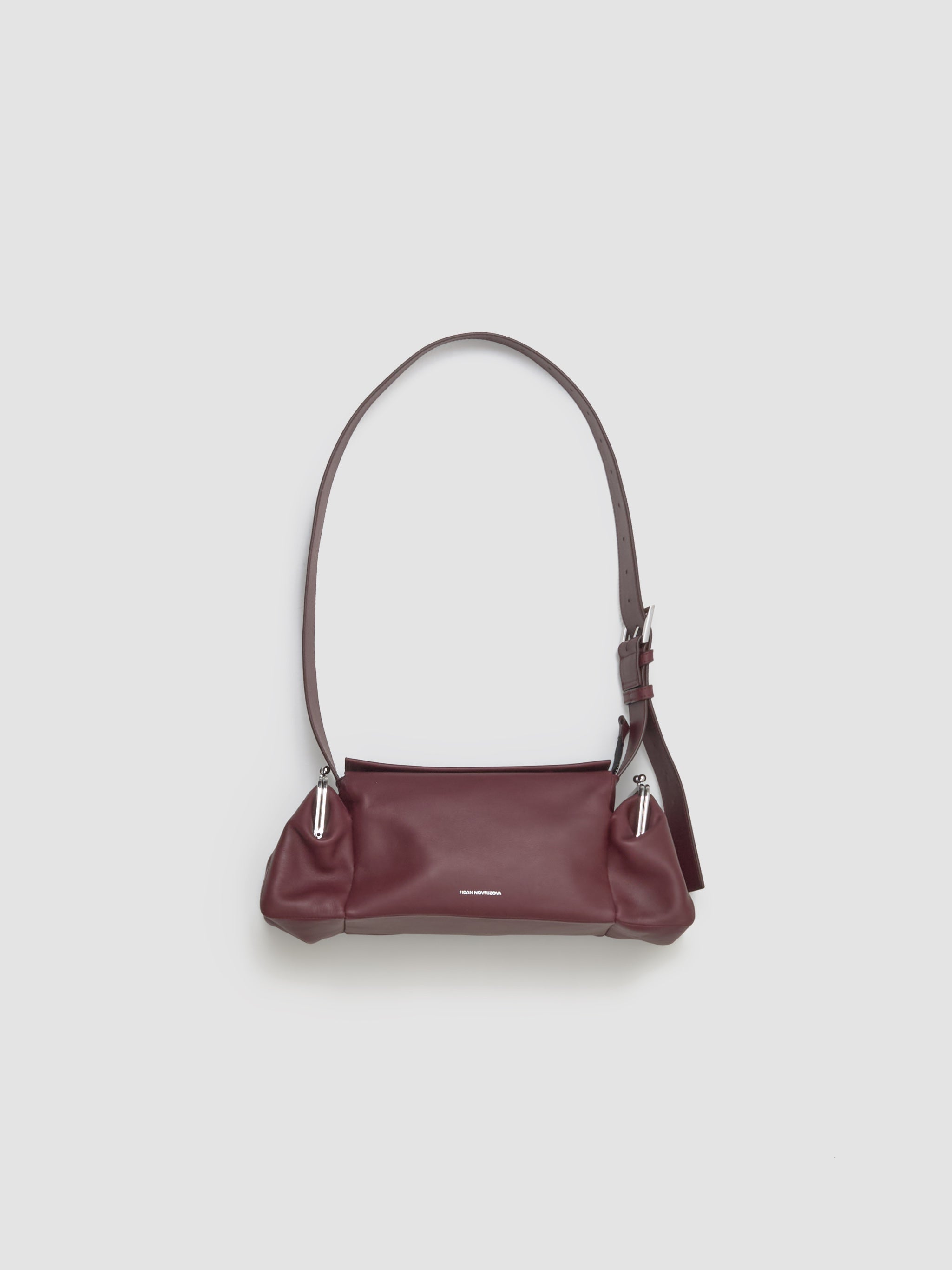 Lala Leather Bag in Dark Cherry