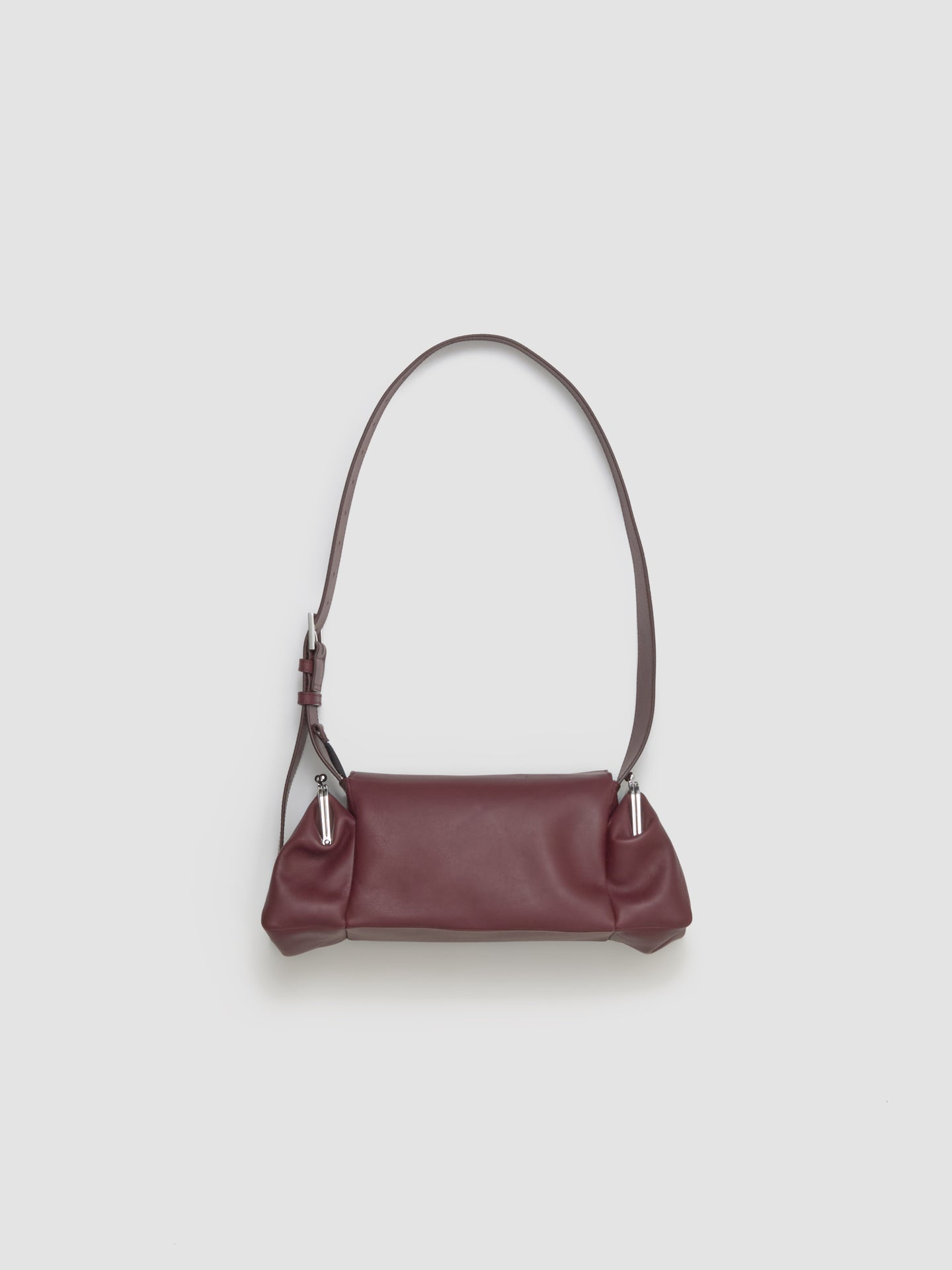 Lala Leather Bag in Dark Cherry
