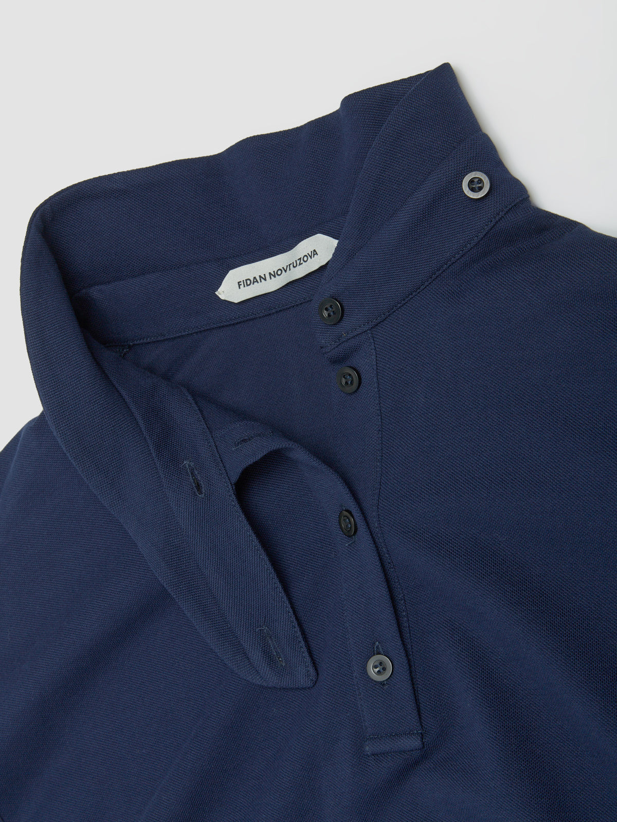 Leni Polo Dress in Midnight Blue