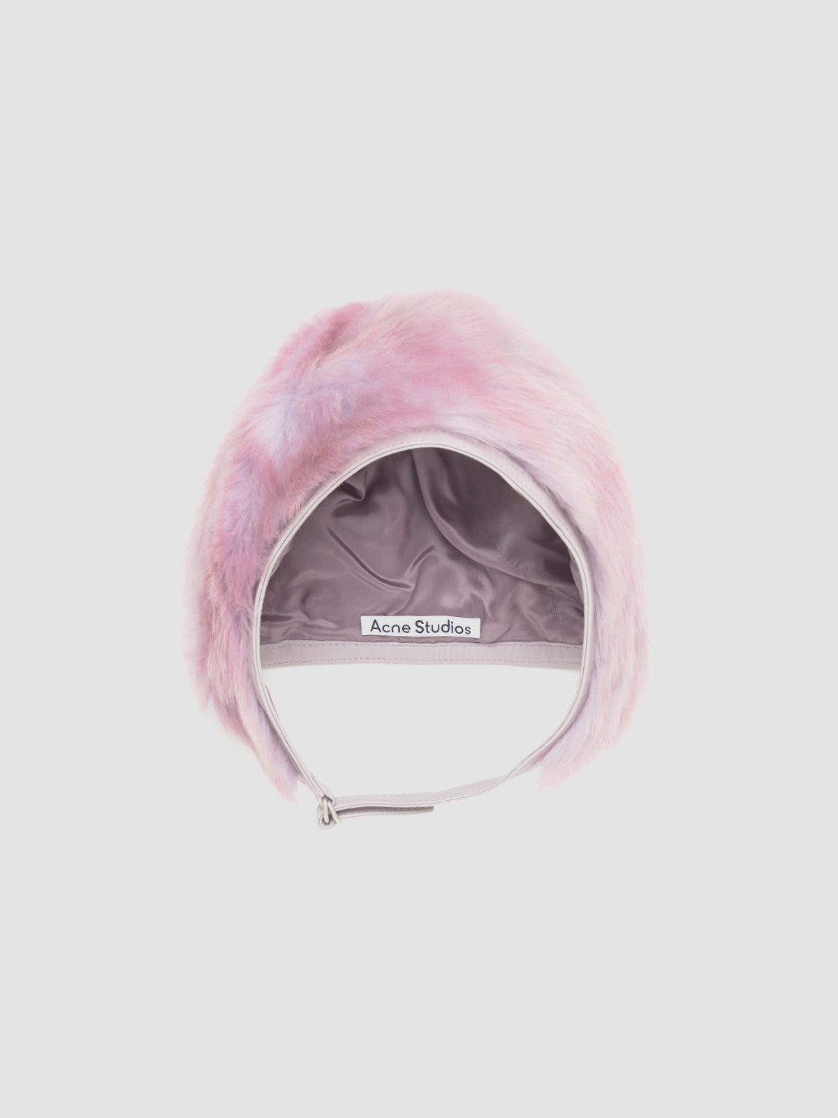 Fur Hat in Pink & Lilac