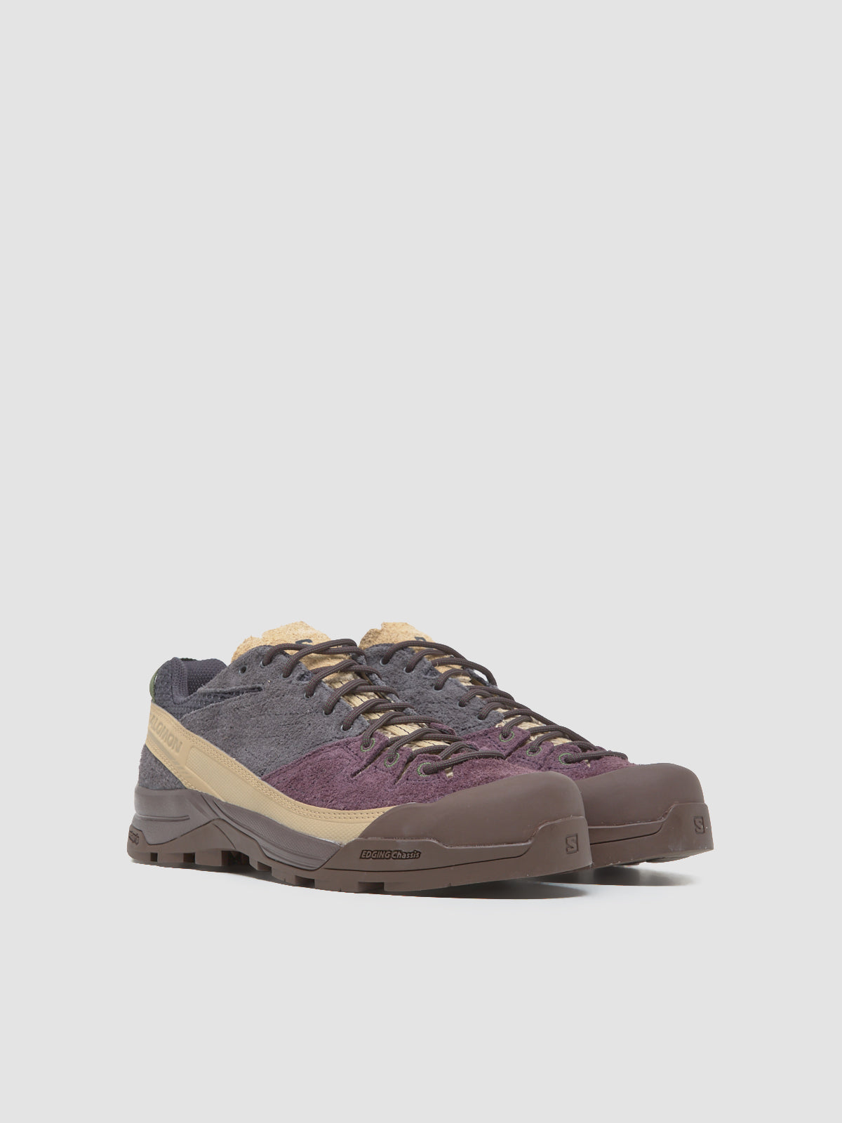 X-ALP SUEDE Sneaker in Plum & Nine Iron