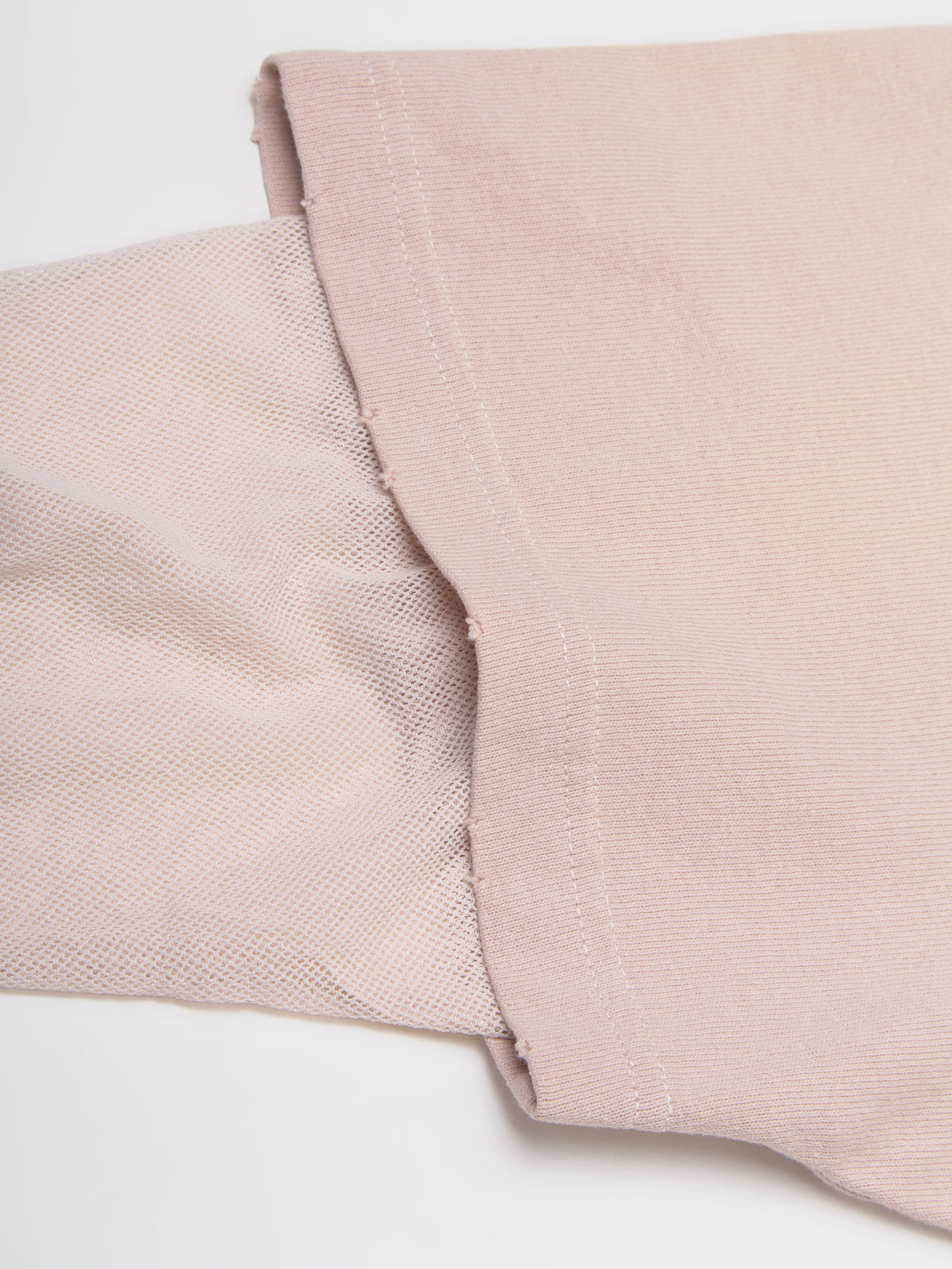 Layered Print T-Shirt in Violet Pink