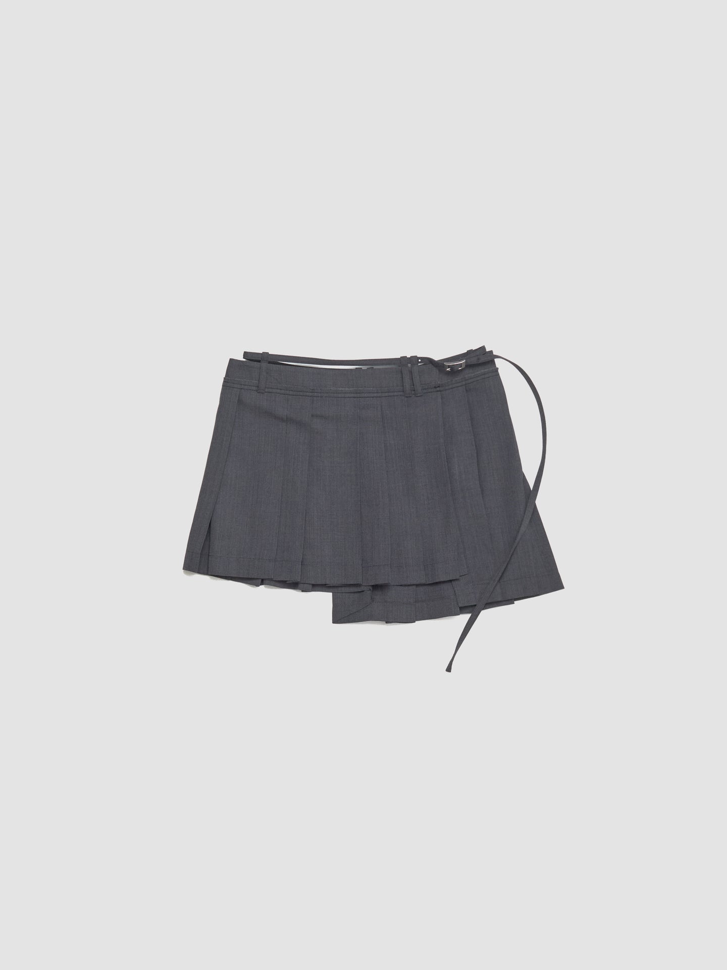 Pleated Skirt in Dark Grey