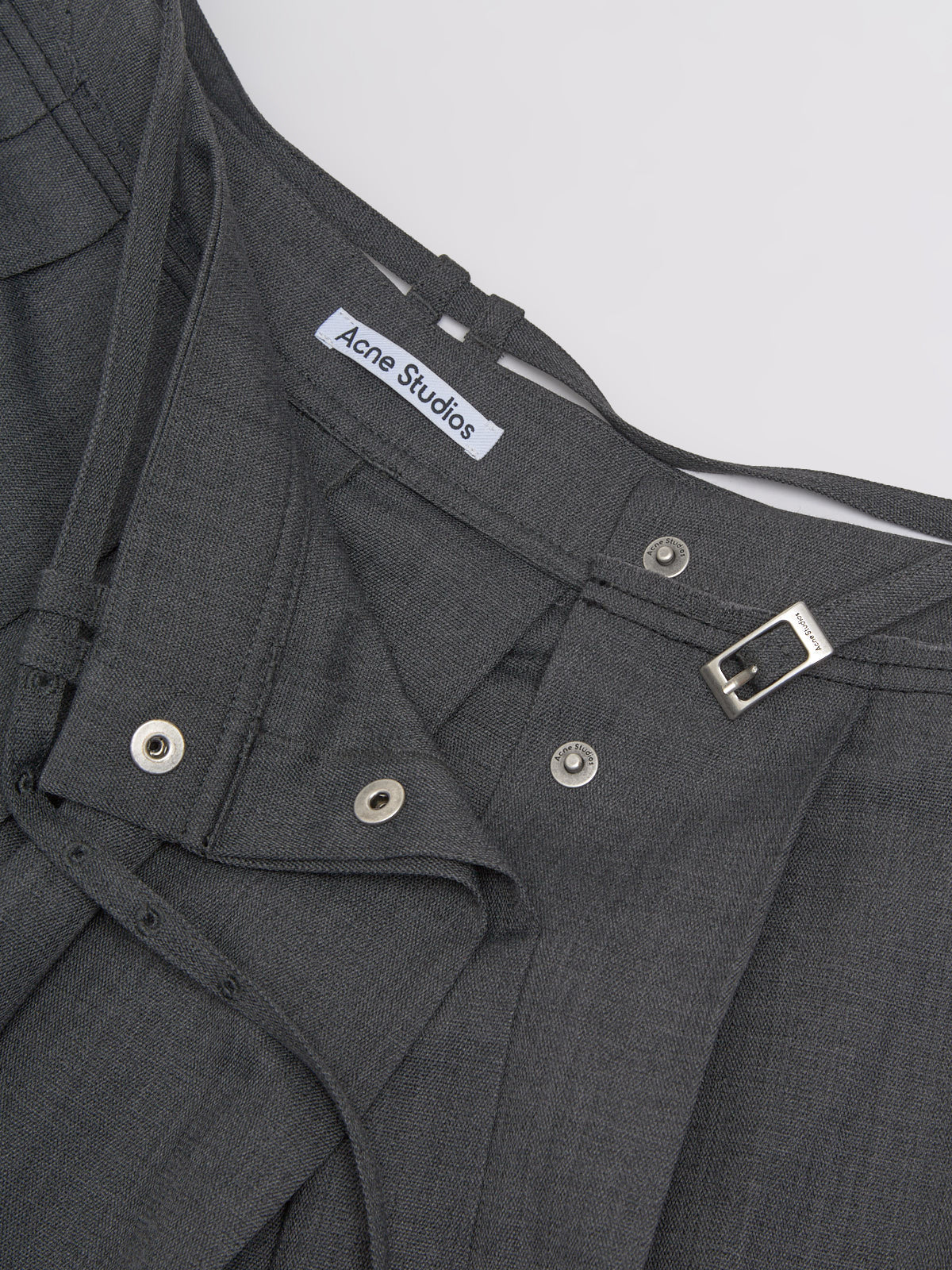 Pleated Skirt in Dark Grey