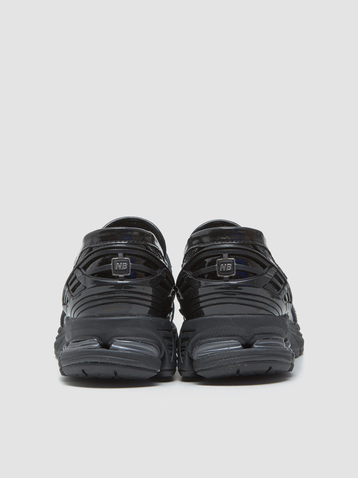 U1906 Loafers in Black Crocodile