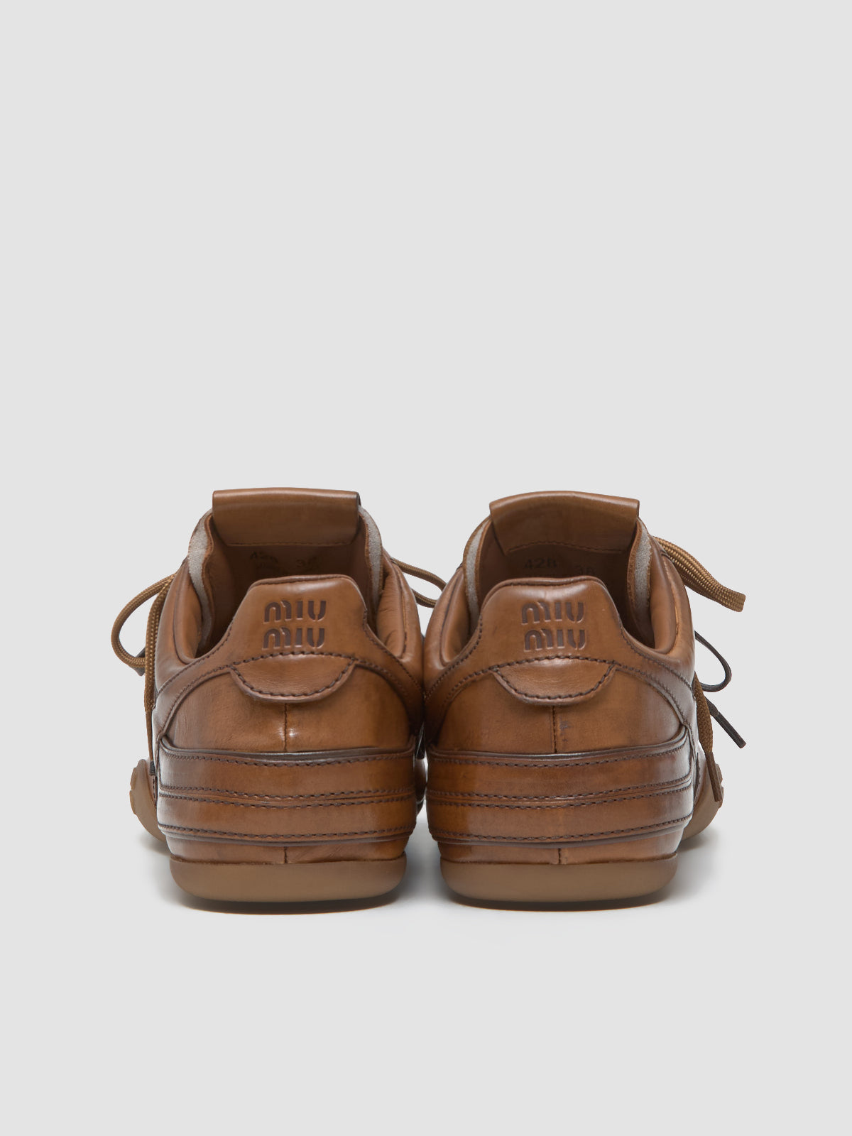 Gymnasium Leather Sneaker in Cognac