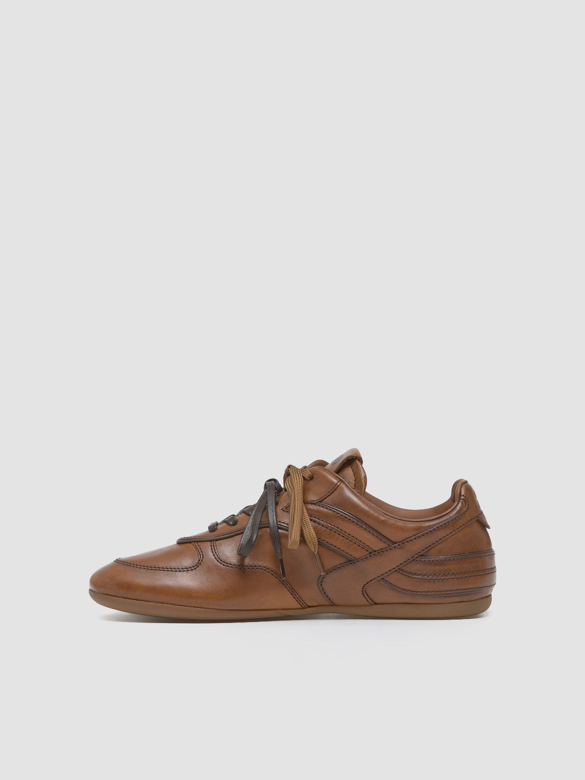 Gymnasium Leather Sneaker in Cognac