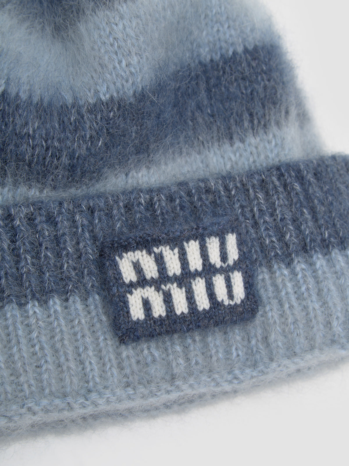 Mohair Blend Beanie in Sky Blue