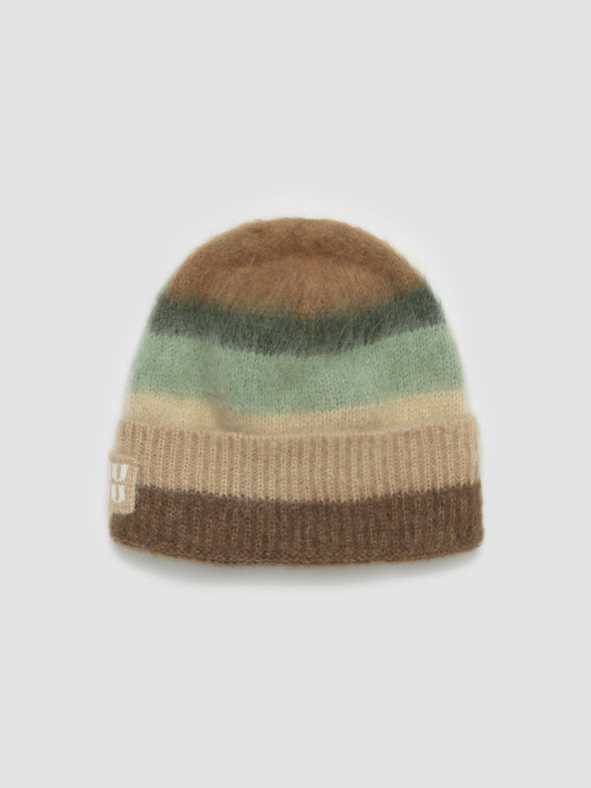 Mohair Blend Beanie in Cognac