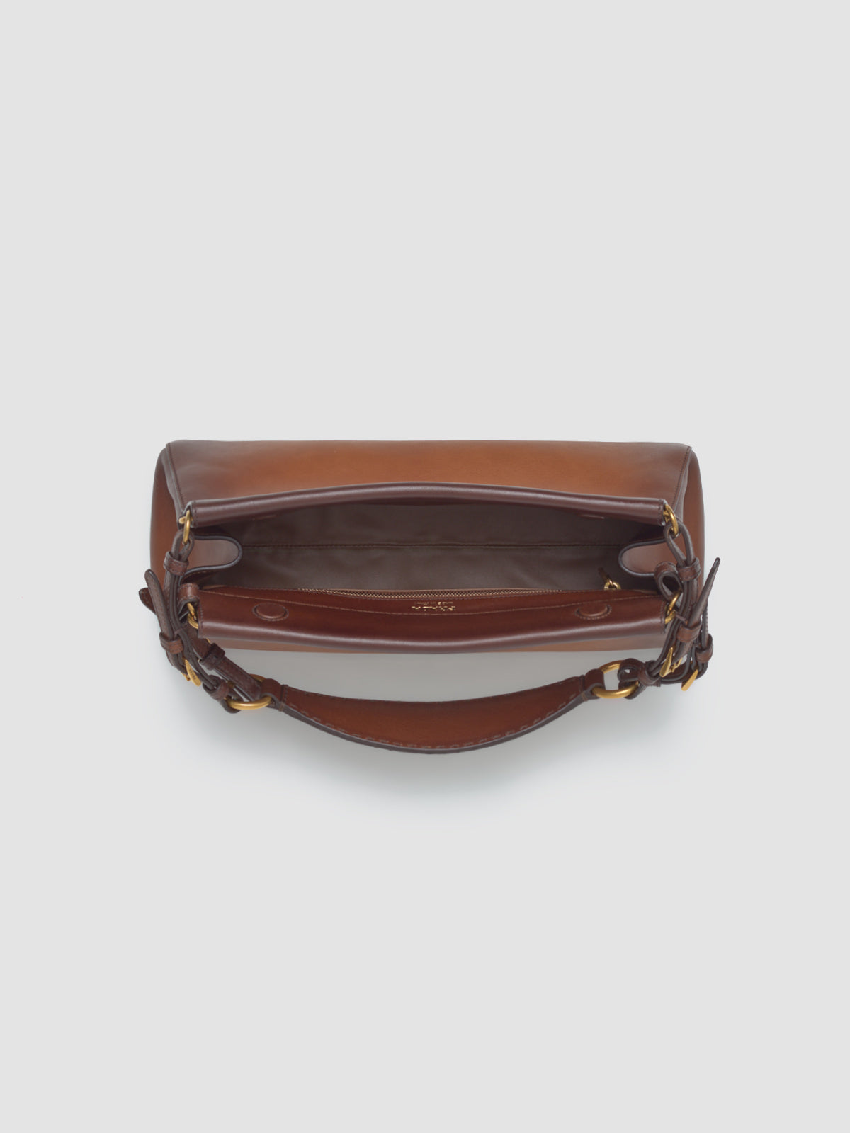 Enchaîné Medium Leather Bag in Cognac