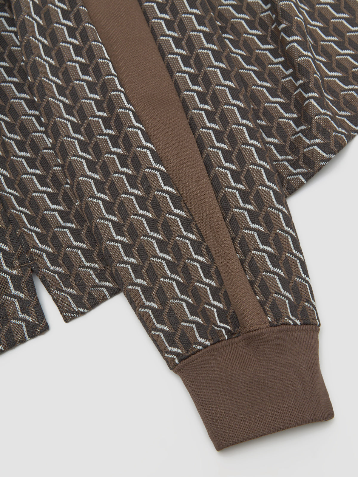 x JJJJound T7 Long Sleeve Polo Top in Chocolate