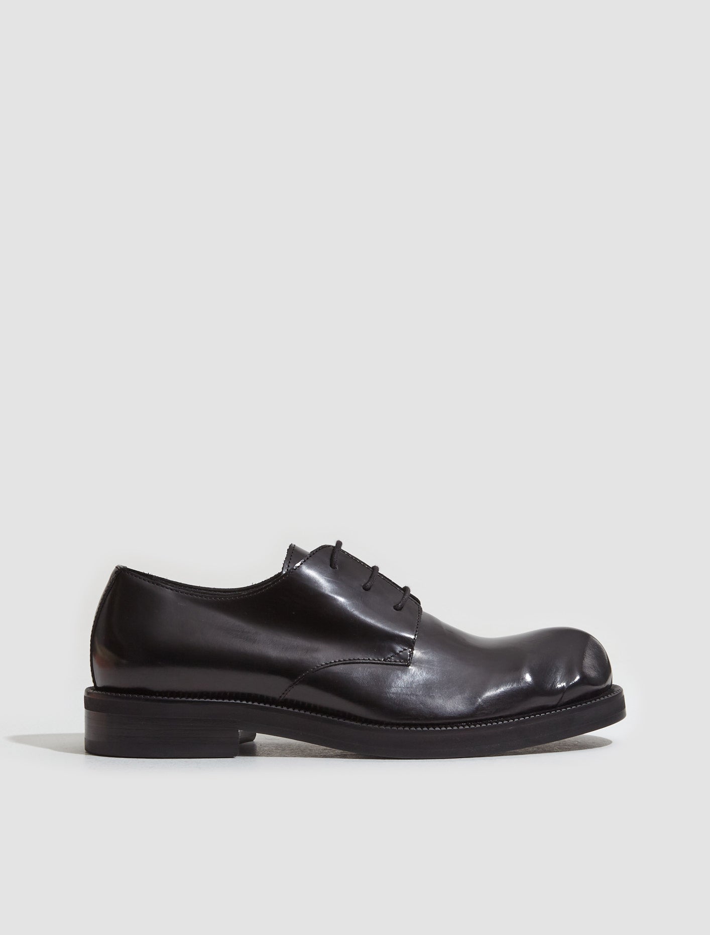 Leather Derby Shoes in Black