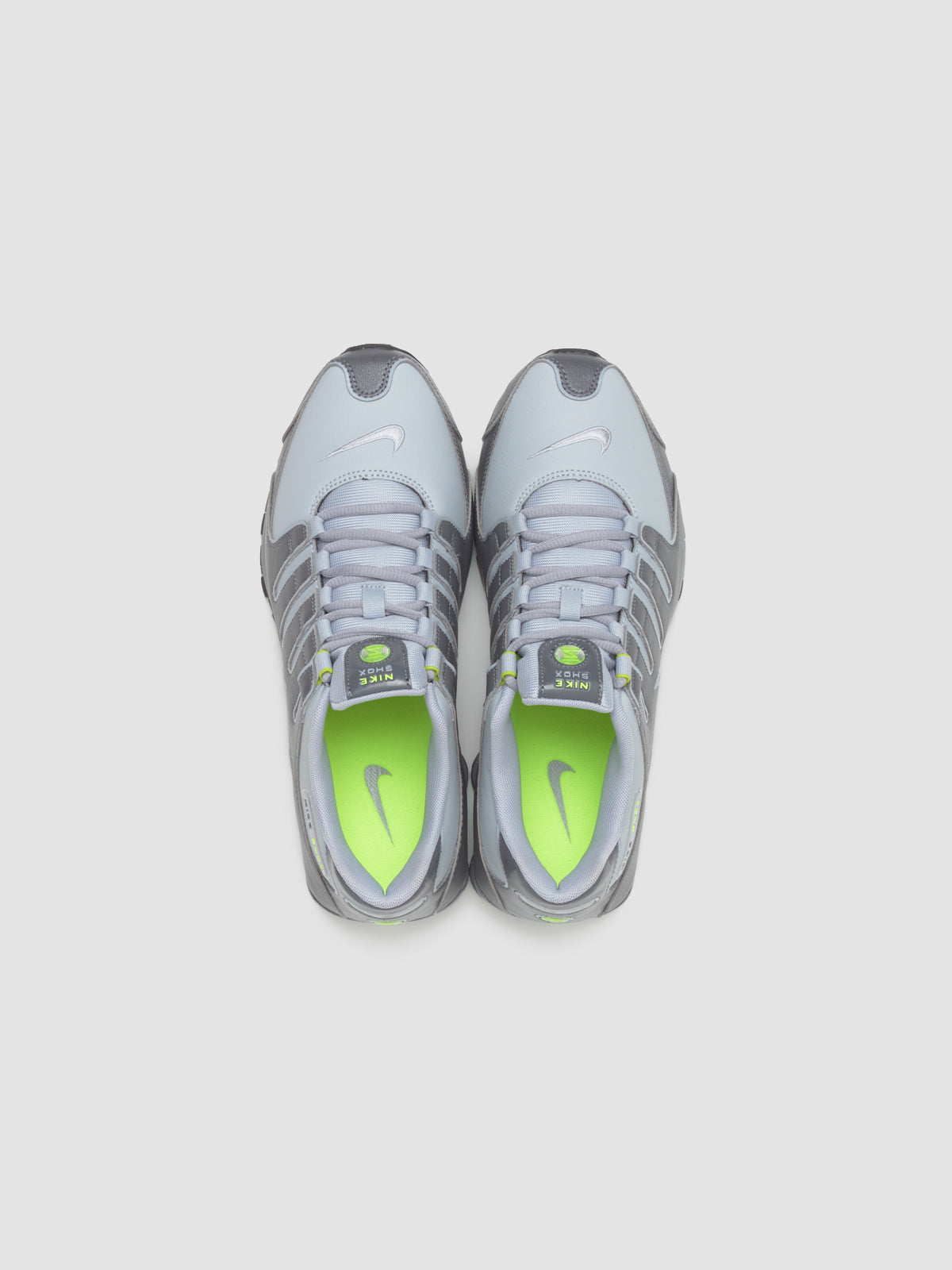 Shox NZ Sneaker in Dark Grey & Volt