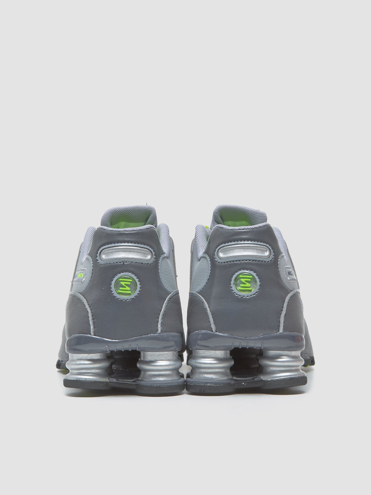 Shox NZ Sneaker in Dark Grey & Volt