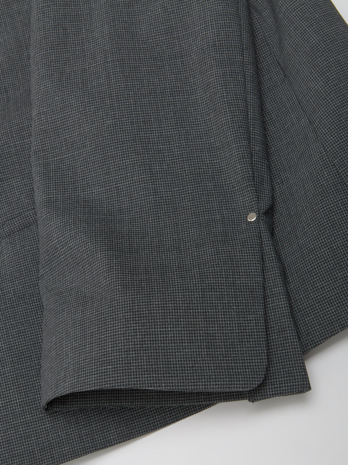 Houndstooth Double Breasted Suit Jacket in Dark Grey