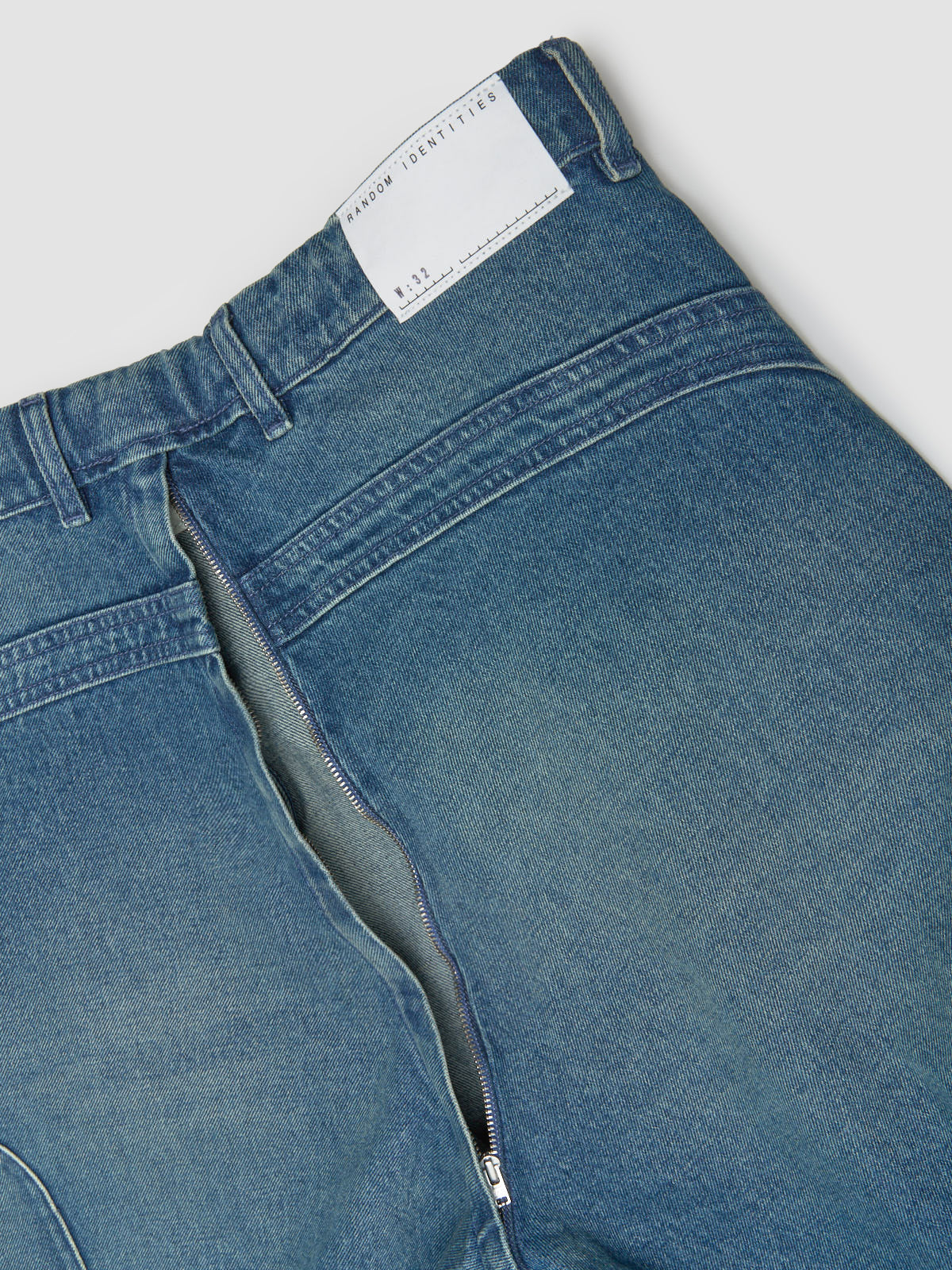 Washed Denim Berlin Baggies Pants in Blue